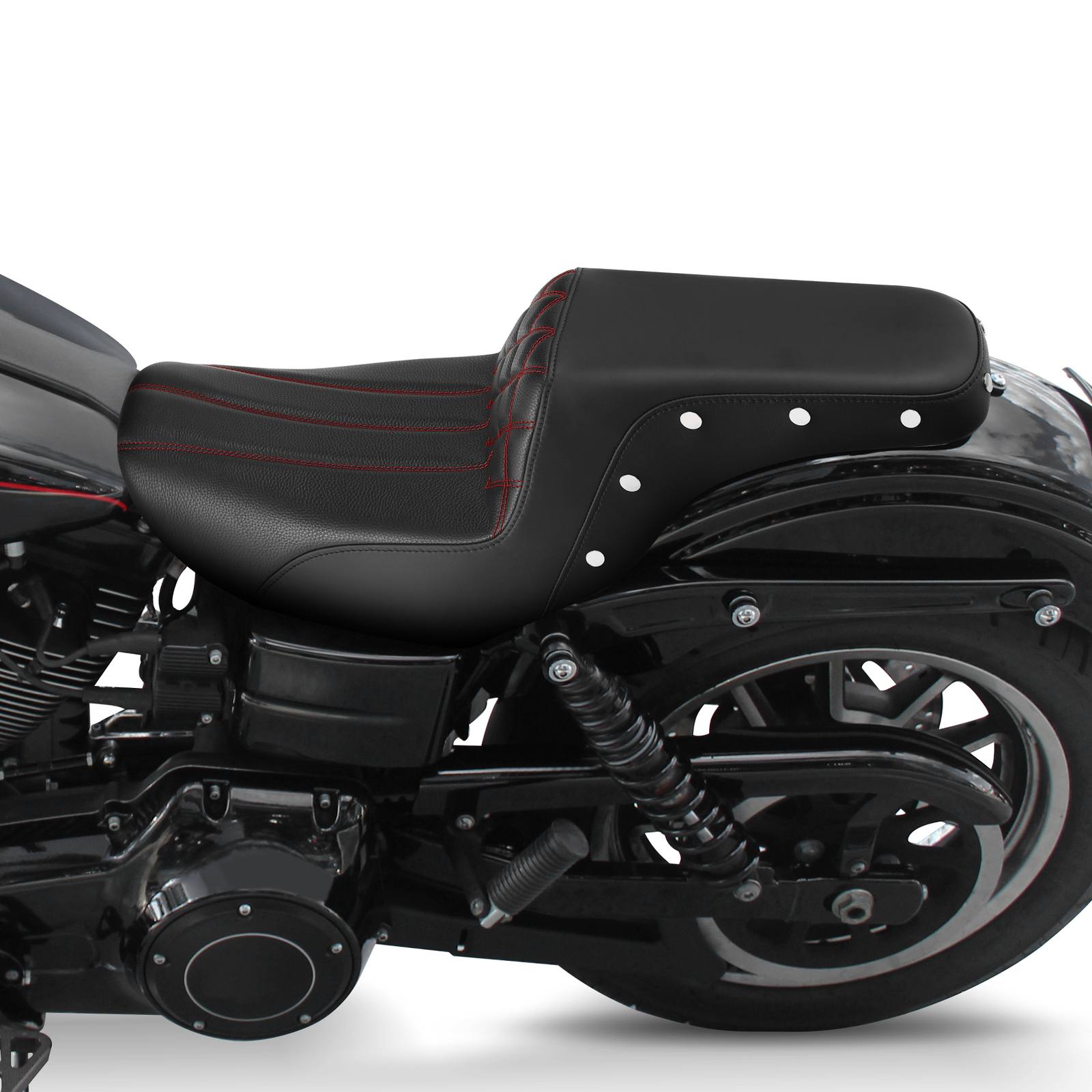 Driver Passenger Two-up Seat Fit For Harley Dyna Low Rider Wide Glide 2006-2017
