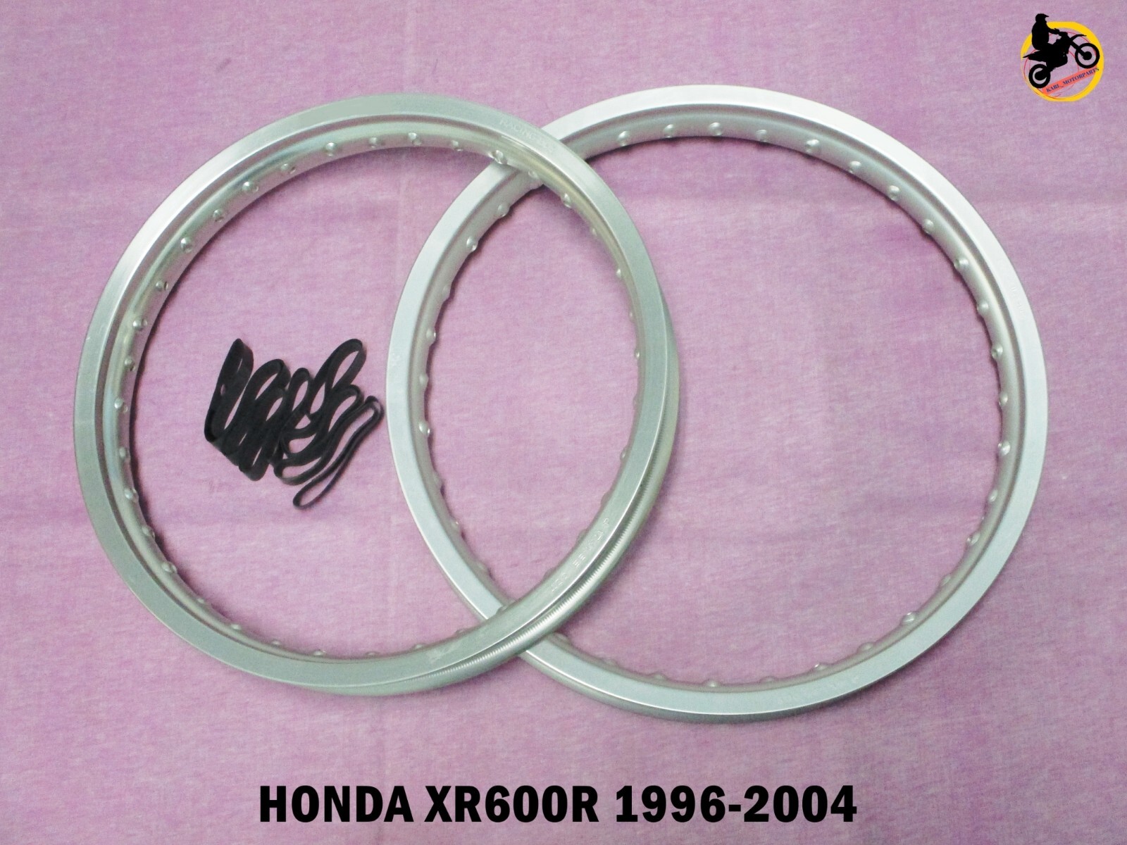 HONDA XR600R 1996-2004 FRONT+ REAR ALUMINIUM SILVER WHEEL RIM SET *nan4332*