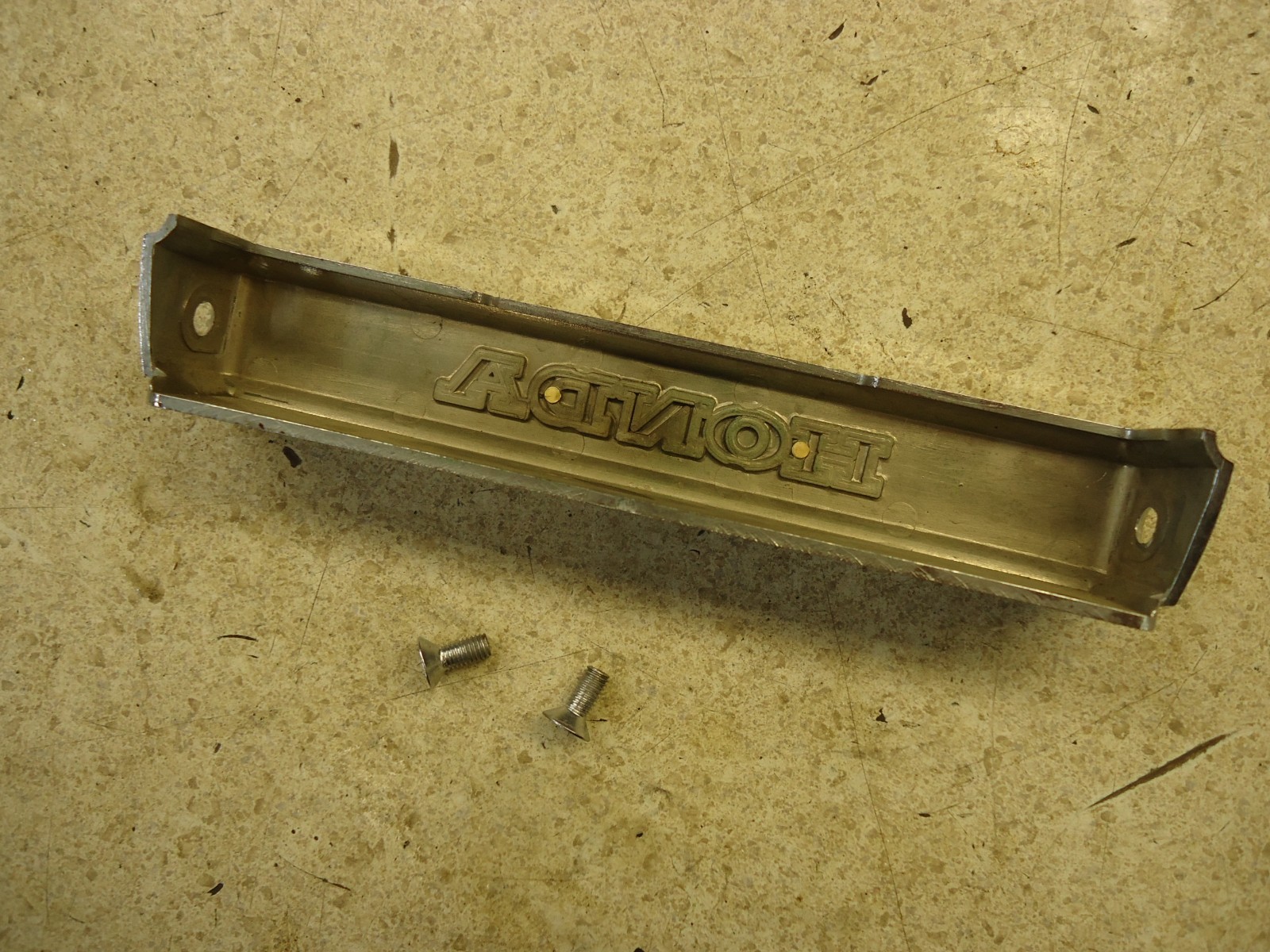 1985-1986 Honda Shadow VT 1100 VT1100 Trim Cover Front Fork emblem CHROME OEM 86