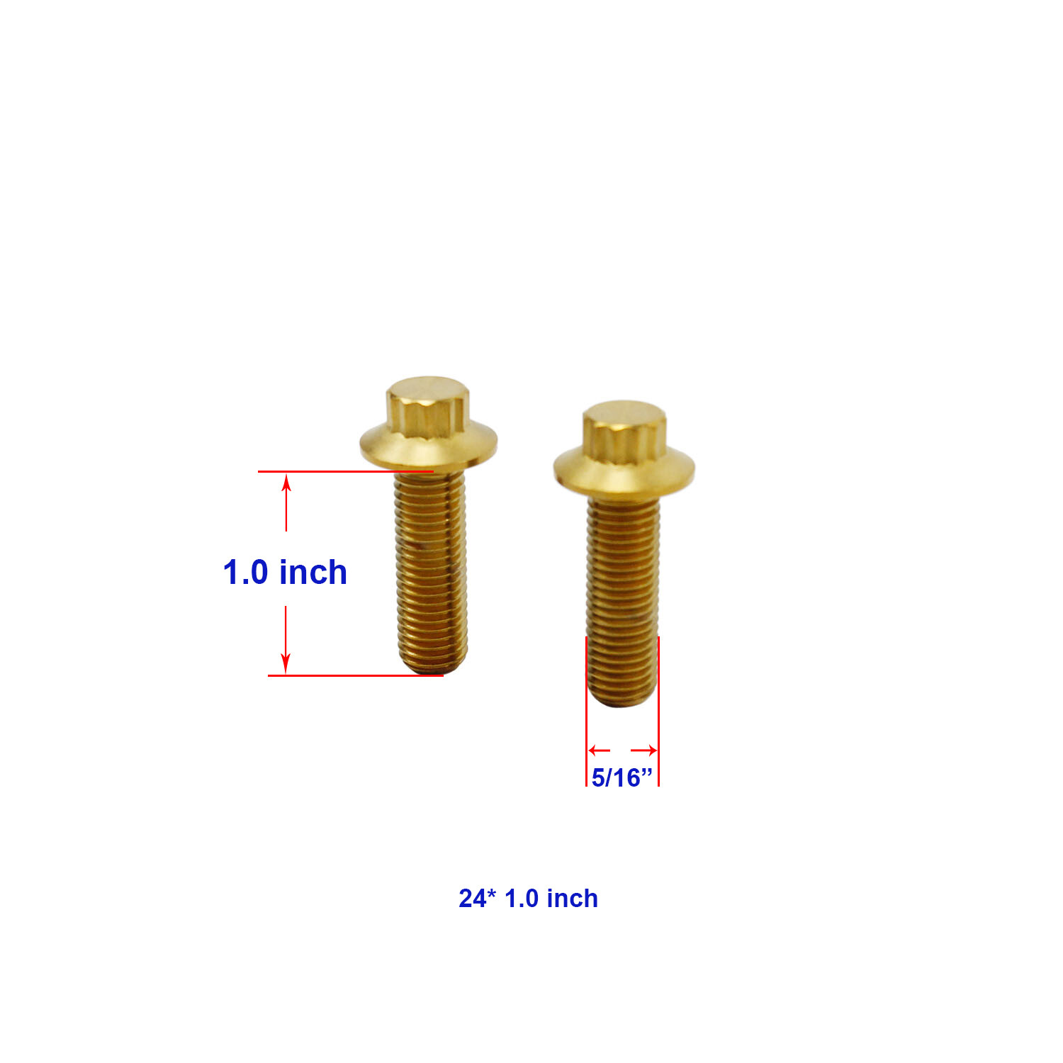 Gold Mid Control Shift Linkage Screws for Harley Softail FXBB FXST FXLR FXLRS/ST