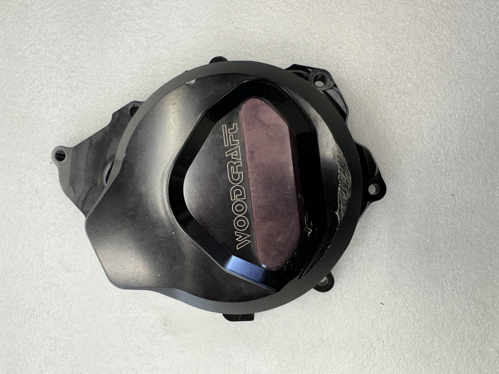 2006 YAMAHA R6 WOODCRAFT BILLET ALLUMINUM CASE COVER GENUINE SCRAPES