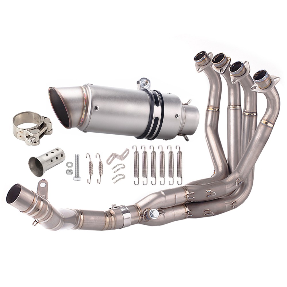 For Kawasaki Z900 2017- 24 Whole Exhaust System Header Link Pipe Muffler Slip On
