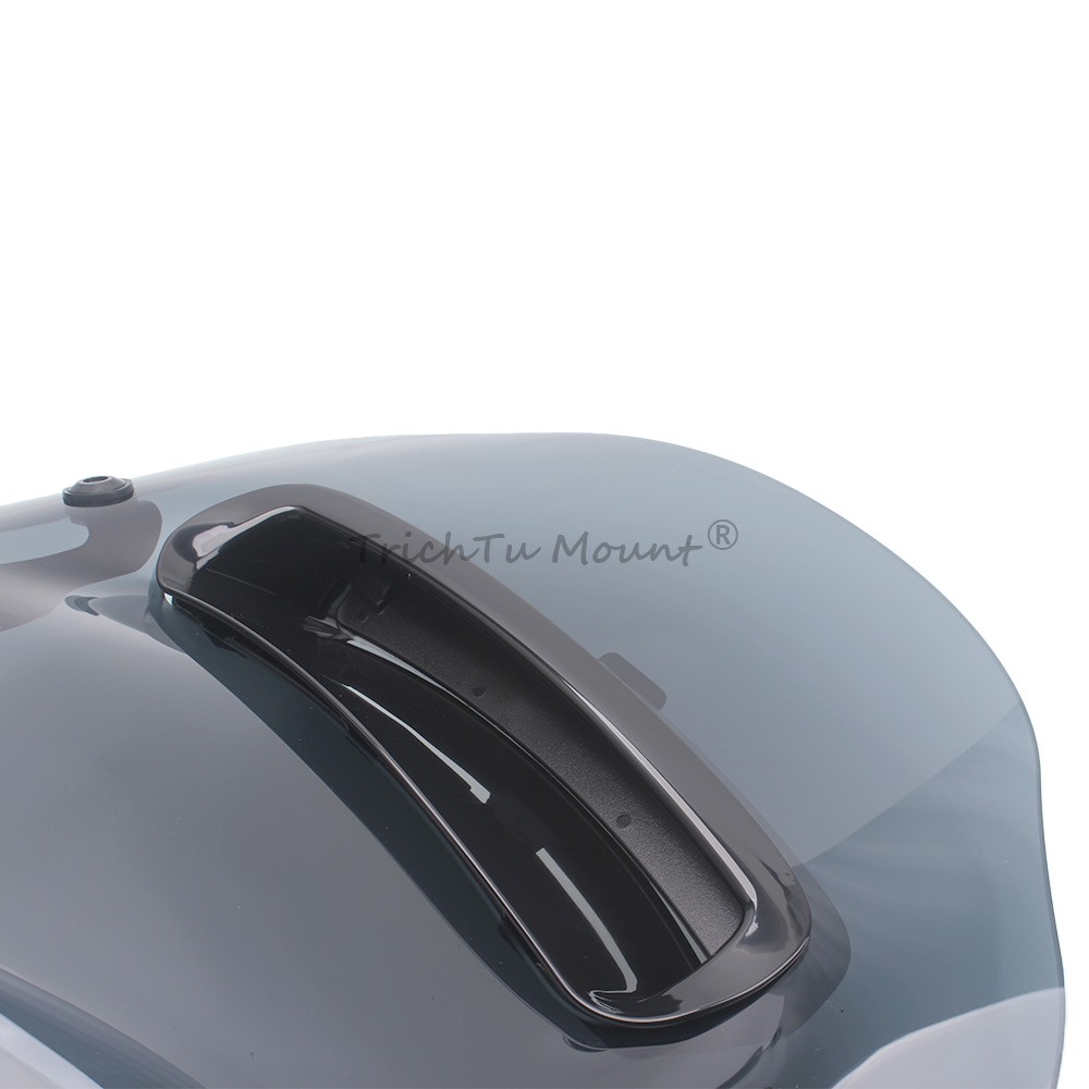 Smoke Windshield Vented Windscreen Mount Set For Harley Road King Special FLHRXS