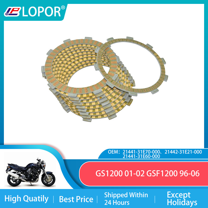 LOPOR Fibrous Clutch plate kit For SUZUKI GS1200 01-02 GSF1200 96-06
