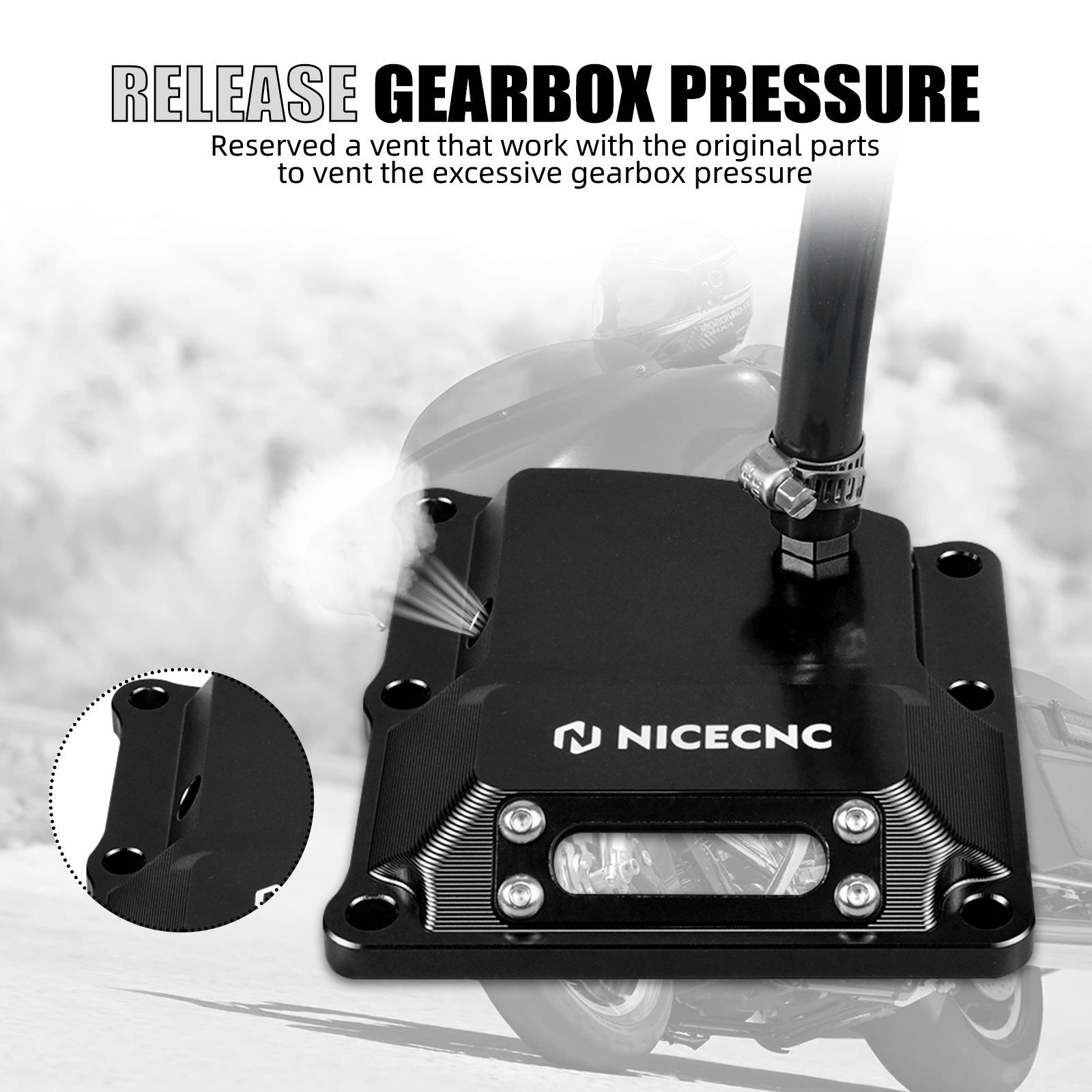 NICECNC M8 Transmission Top Cover For Harley Softail/Touring/Trike Models