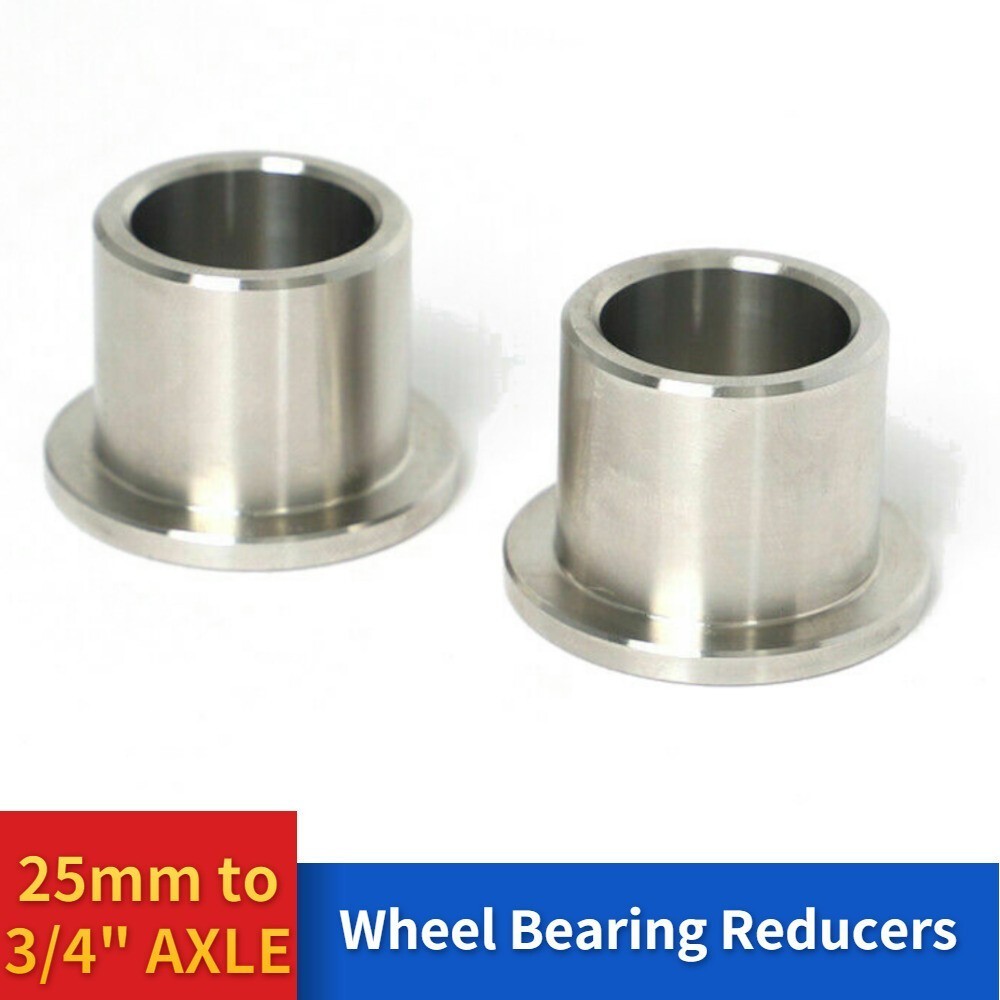Wheel Bearing Reducers 25mm to 3/4 Axle Reducer Spacer Chopper Bobber for Harley
