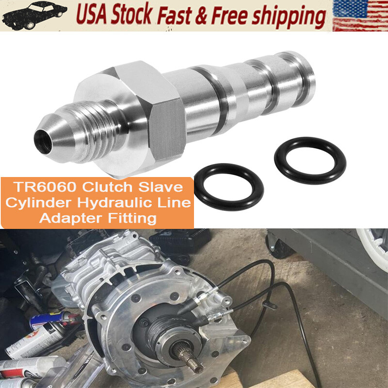 GM LS LSX TR6060 Clutch Slave Hydraulic Line Adapter Fitting AN-4 TREMEC SWAP SS