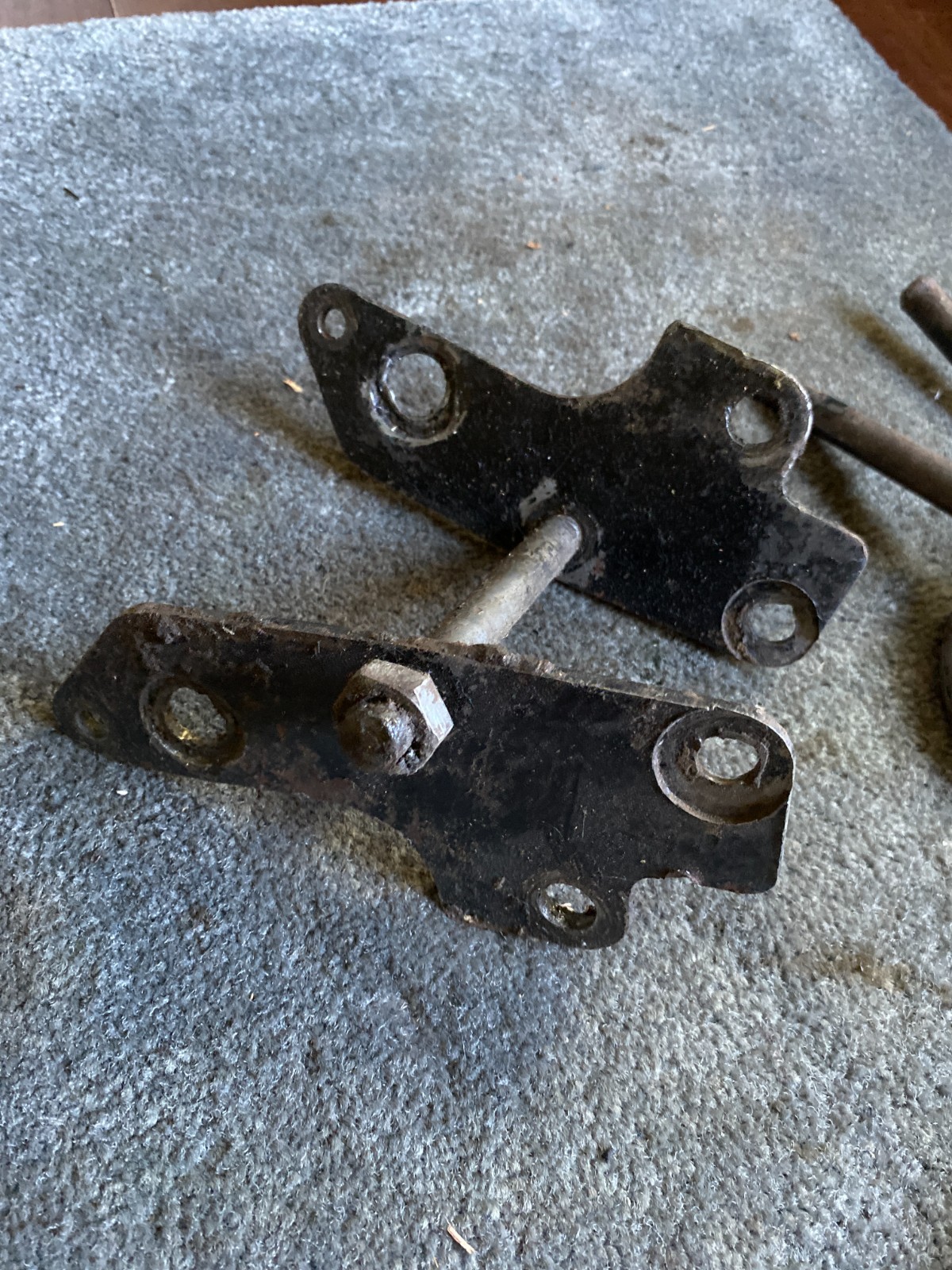 1950s 1960s AJS Matchless Unknown Lot G80 – Pair of Footrests Footpegs Brackets