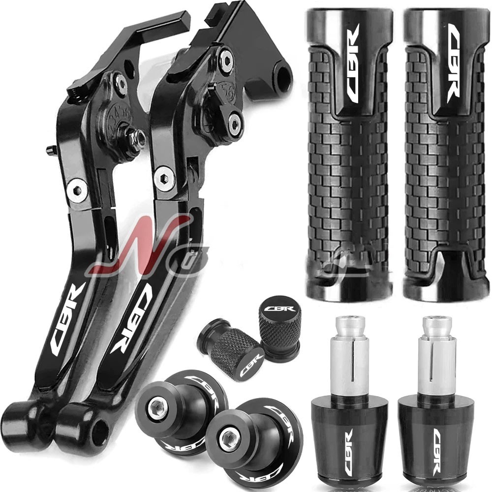 CNC Handle Grips Caps Brake Clutch Levers For HONDA REPSOL CBR 250R 600RR 1000RR