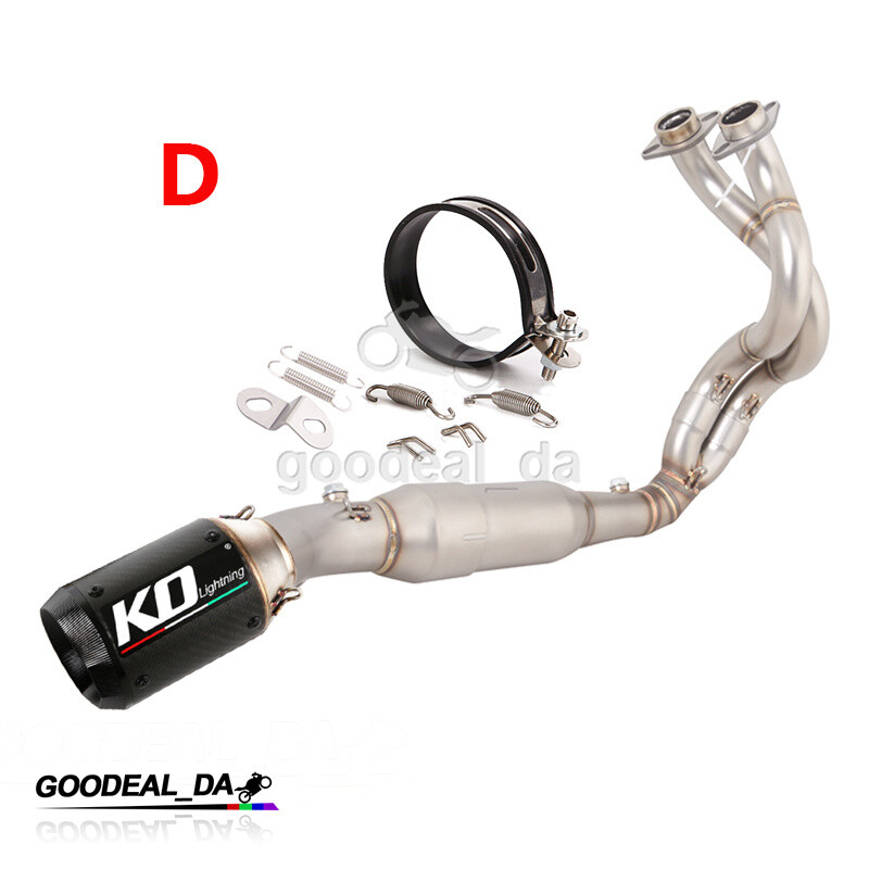 For Kawasaki Z650 Ninja 650 2023-25 Full Exhaust Header Pipe 51mm Carbon Muffler