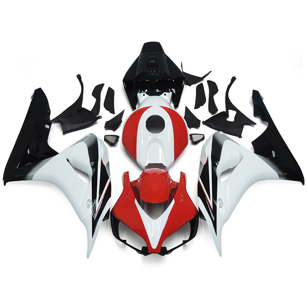 Red Black White Injection Fairings For Honda CBR1000RR 2006 2007 06 ABS Bodywork