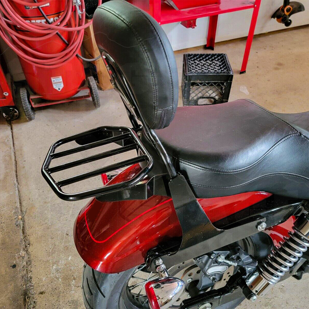 MOFUN Passenger Sissy Bar Backrest For 2010-2017 Harley Dyna Fat Bob, Wide Glide