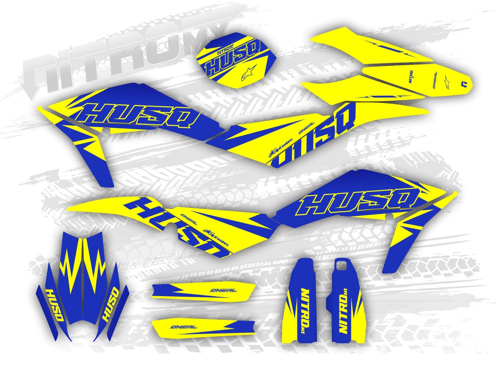 Graphics Kit for Husqvarna SMR 449 511 2010 2011 2012 2013 Decals Stickers