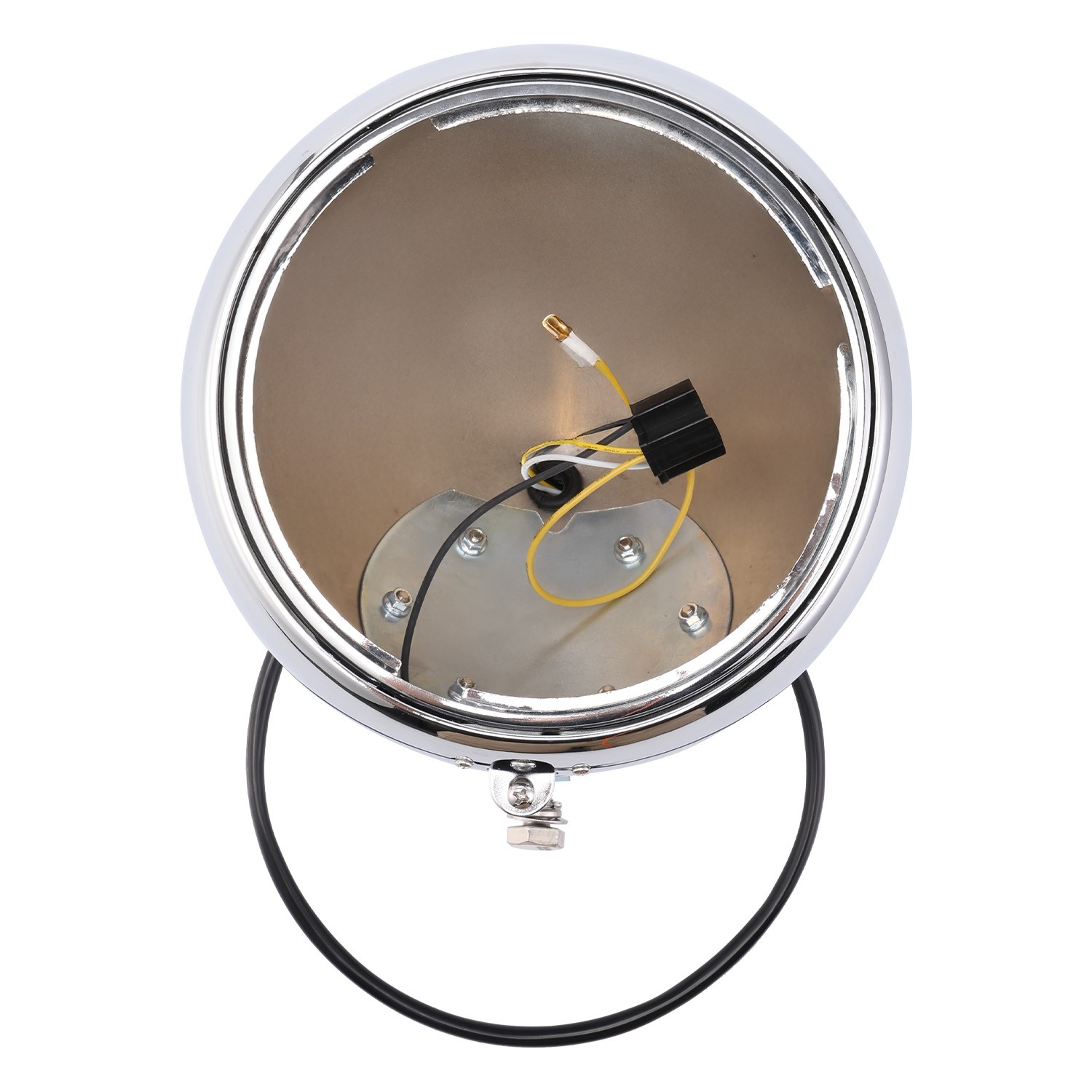 7″ Round Headlight Housing Shell Lamp Bulb Bucket Fit For Harley Softail 1986-11