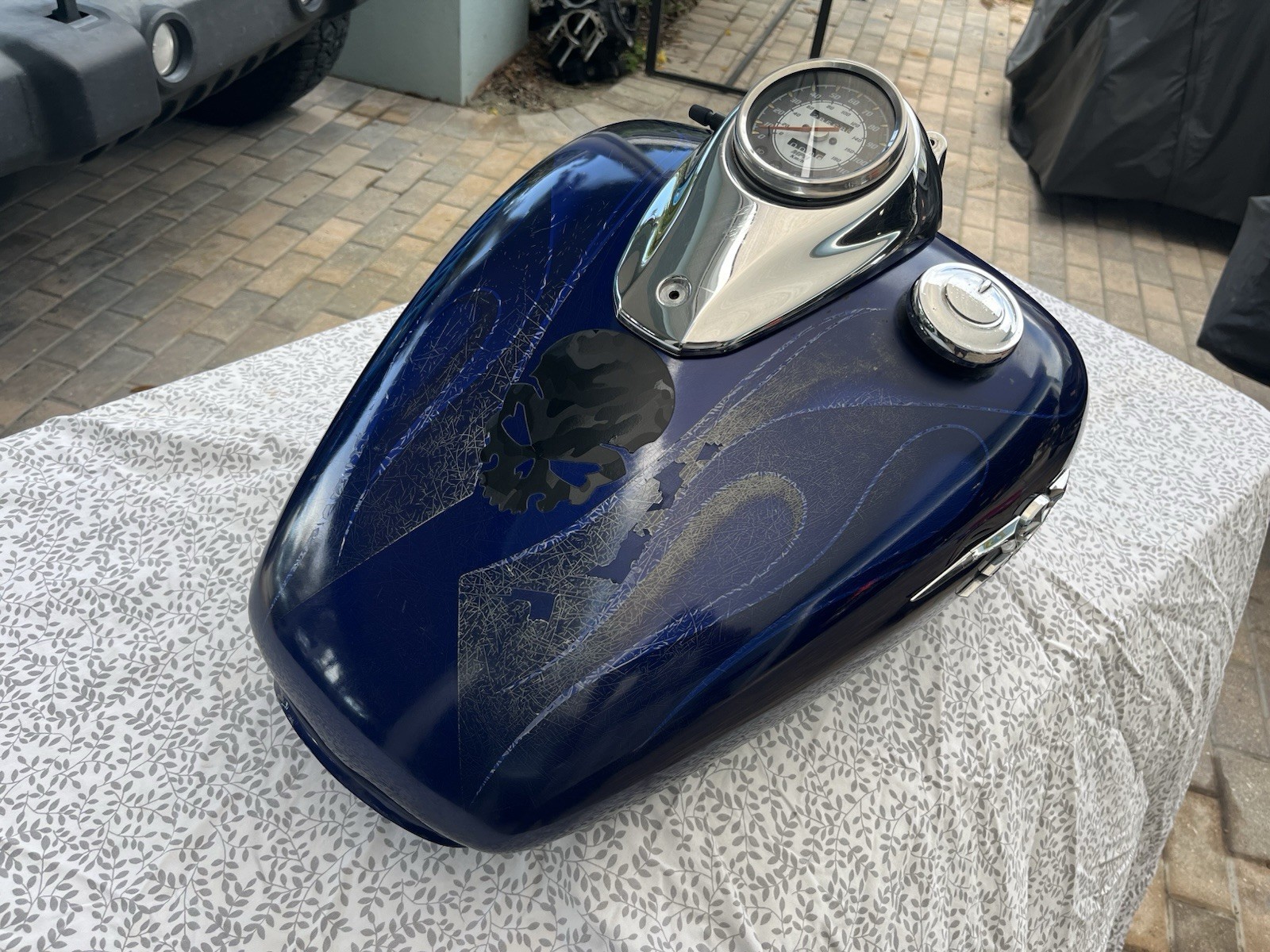 Yamaha OEM V-Star VStar XVS 650 XVS650 Gas Fuel Tank Petrol NO LEAKS/RUST VIDEO