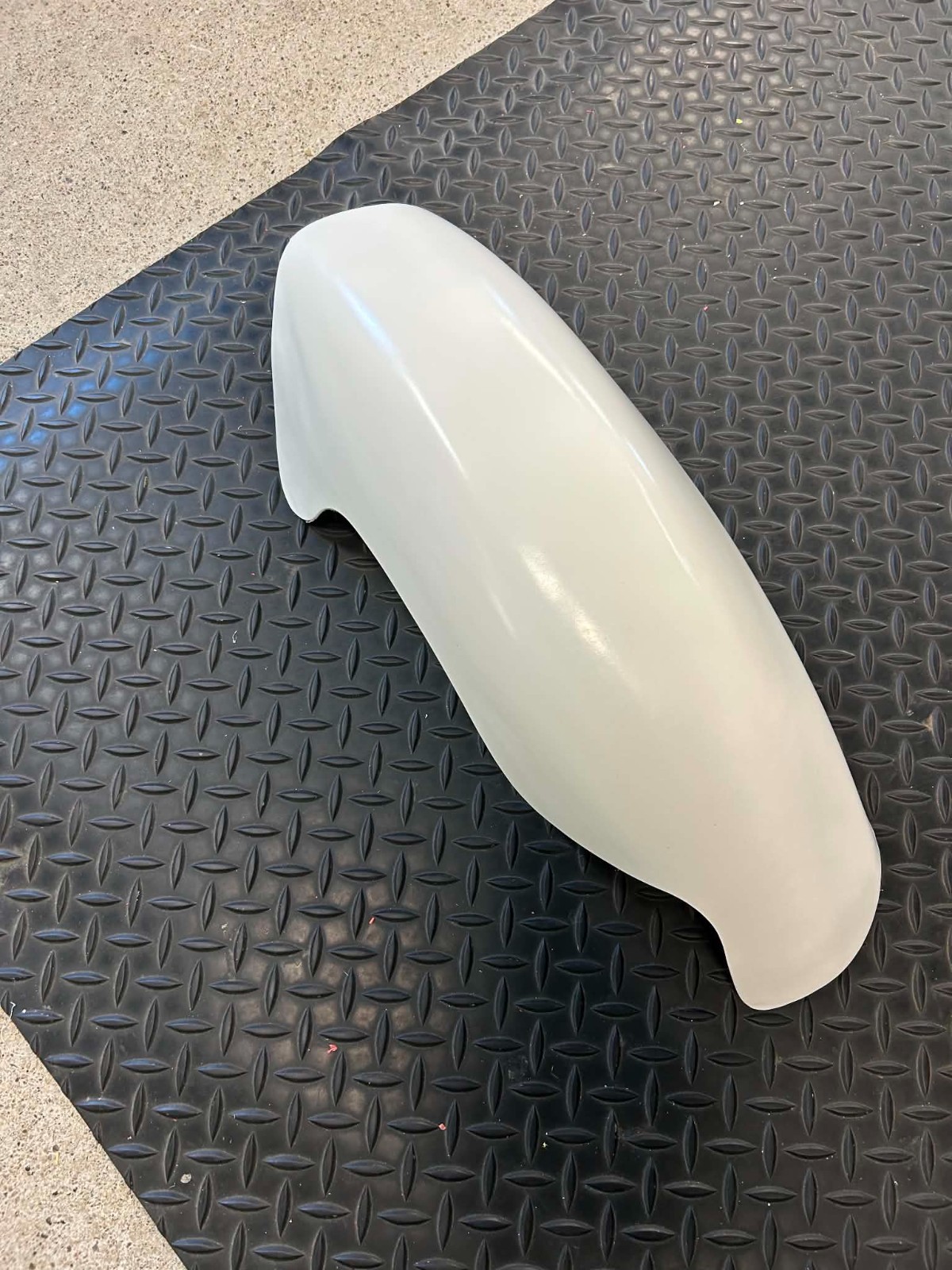 1964-1976 CZ 250 380 Inner Fender Mud Guard Blem White 2nd