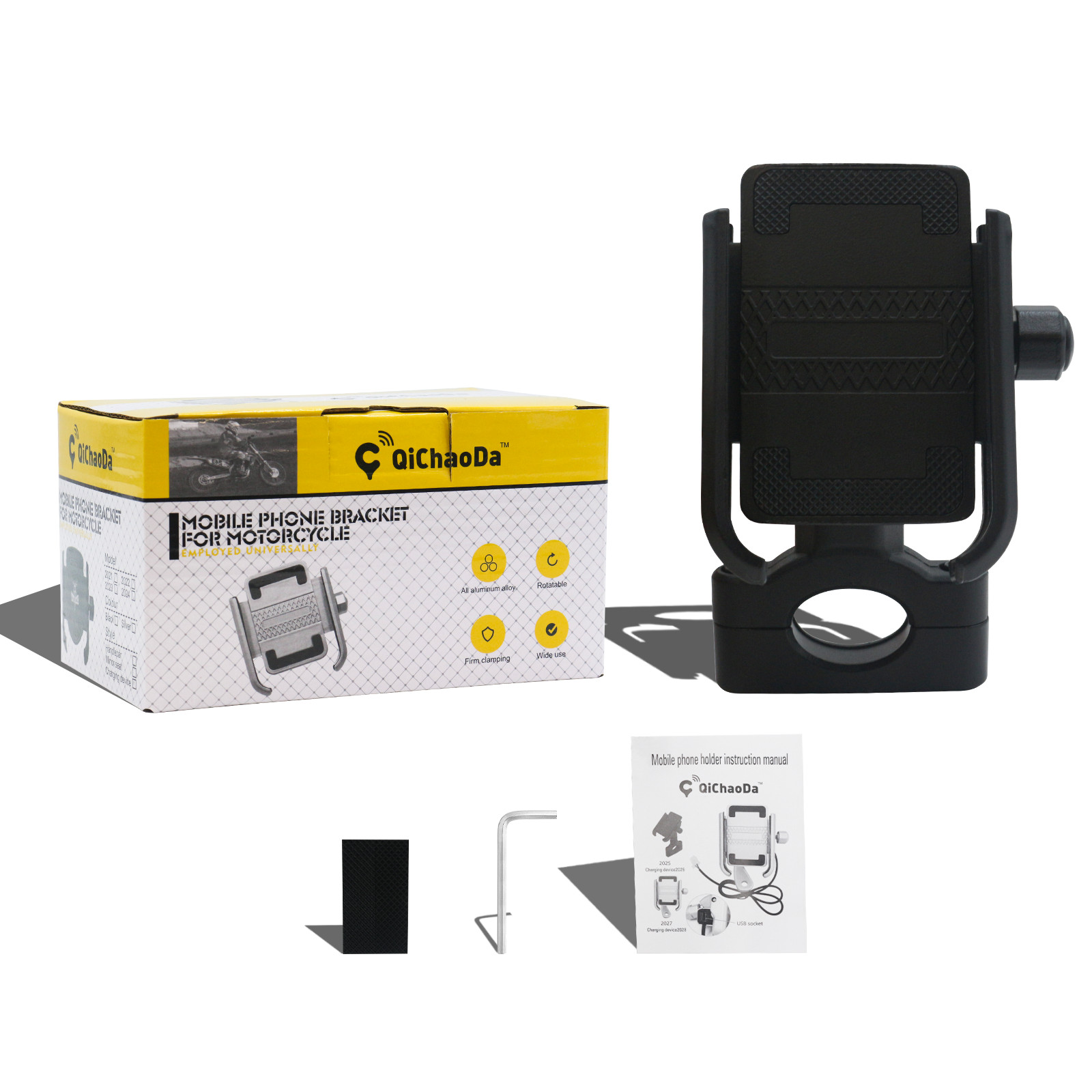 Motorcycle Handlebar Cell Phone Holder Mount For Harley-Davidson Touring USA