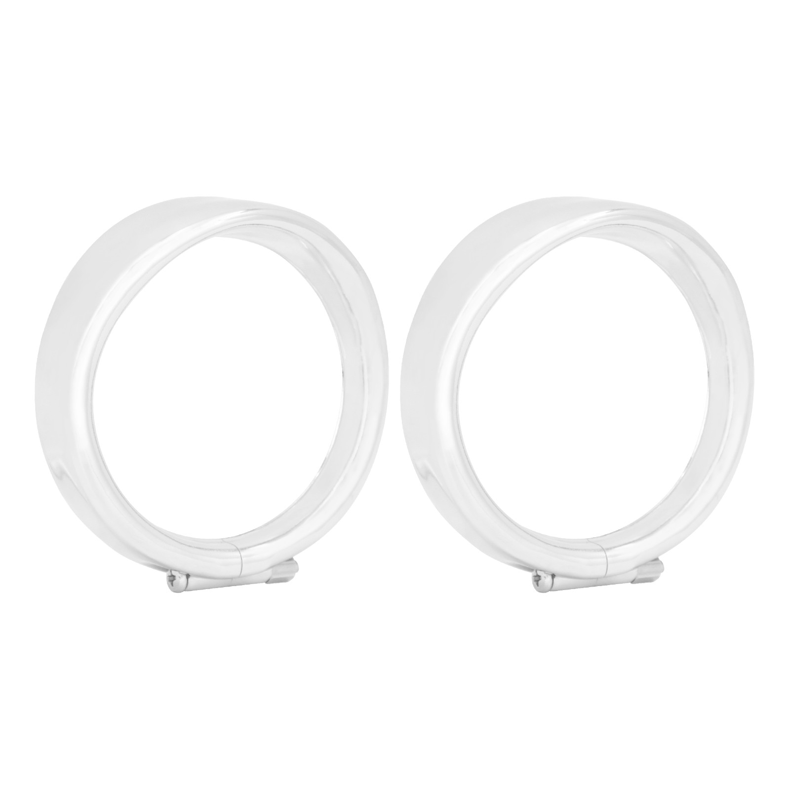 Aluminum Chrome Turn Signal Light Bezel Trim Ring For Harley Touring Road King