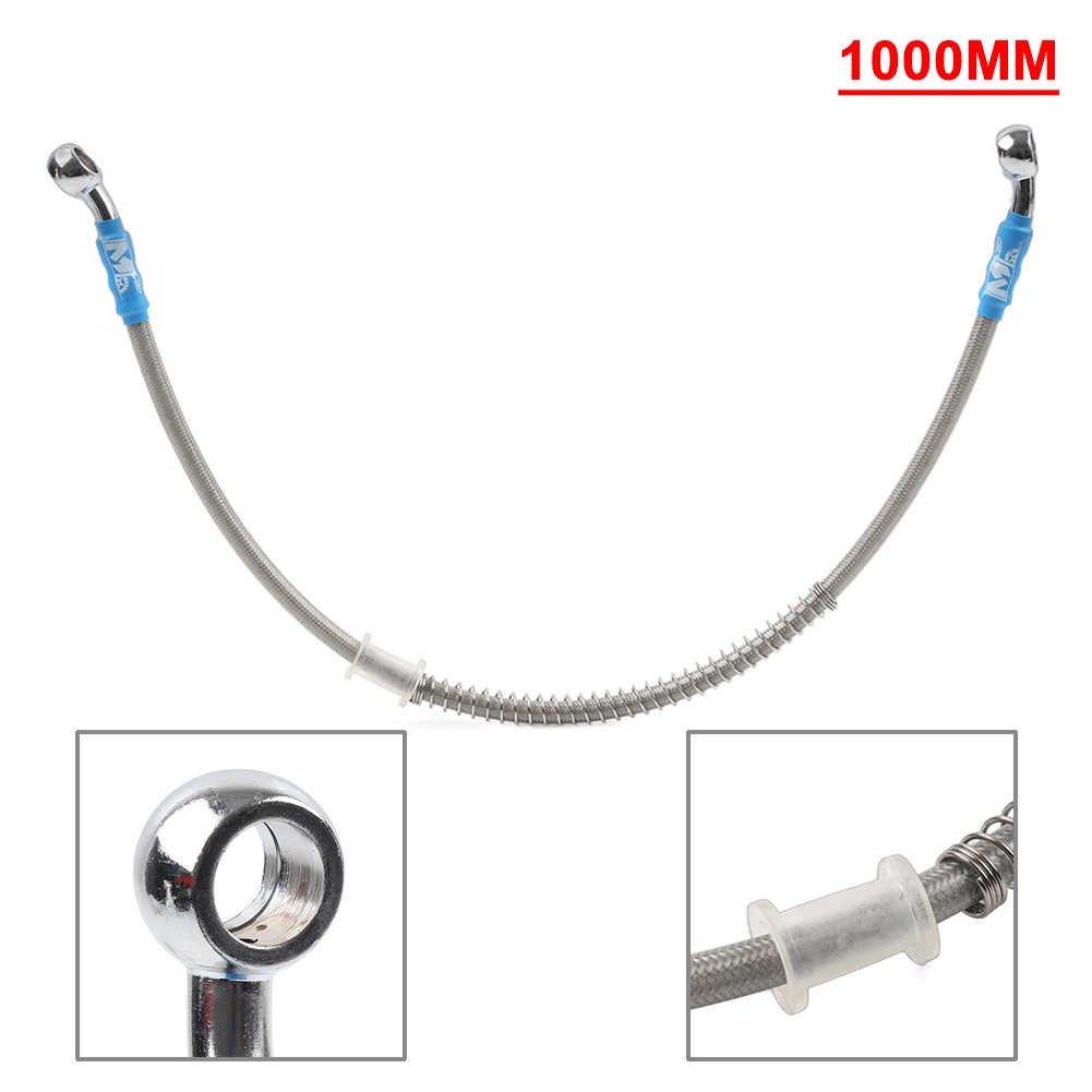 100cm DOT Motorcycle Braid Steel Brake Clutch Oil Hose Pipe Pipe