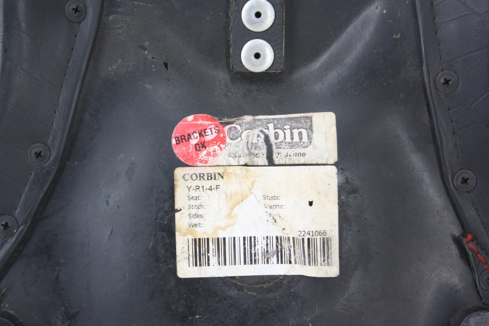 CORBIN FRONT DRIVER SEAT YAMAHA YZF-R1 2004 2006 BLACK LEATHER Y-R1-4-F COMFORT