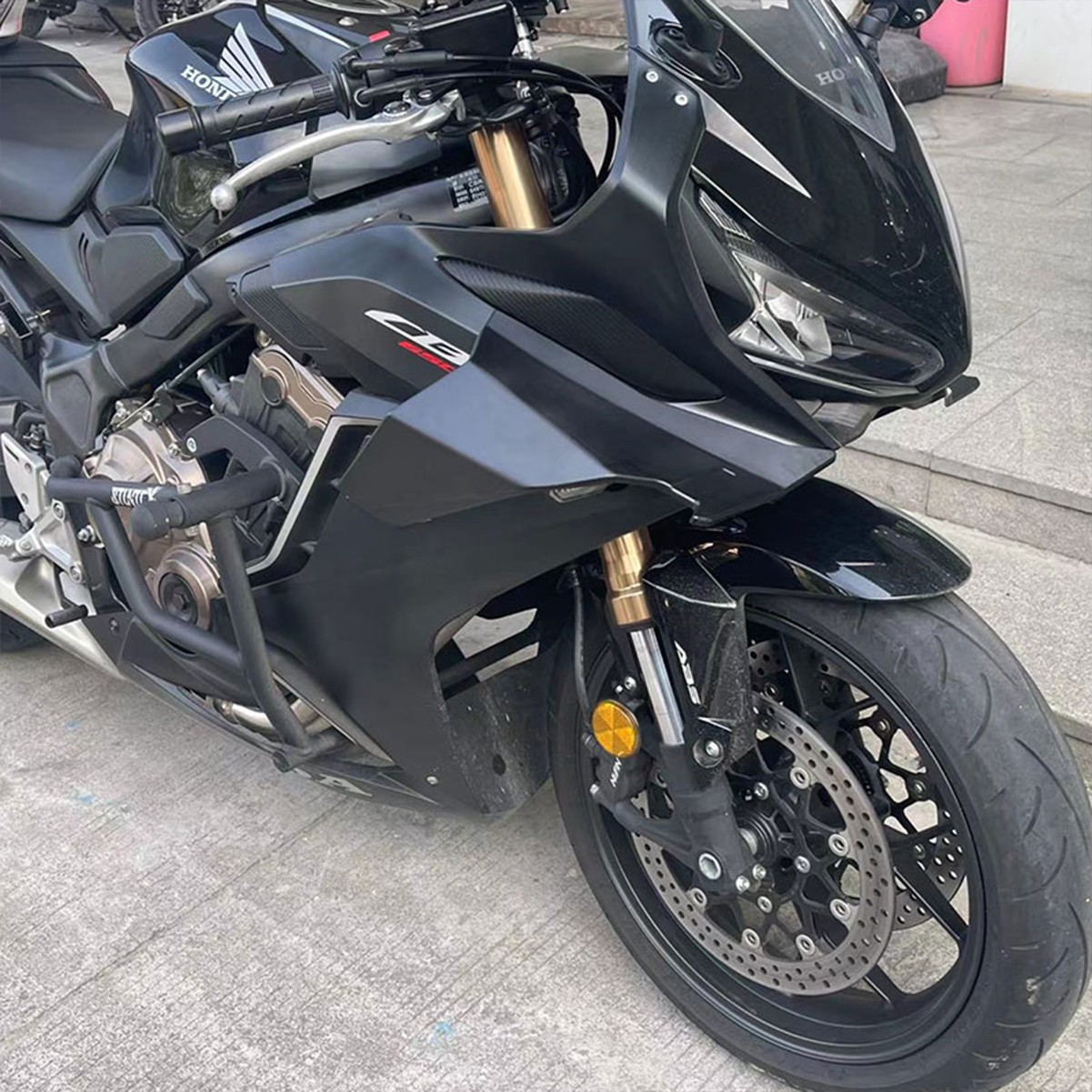 Side Winglets Wing Spoiler Fairing Black Matte For Honda CBR650R 2019-2026