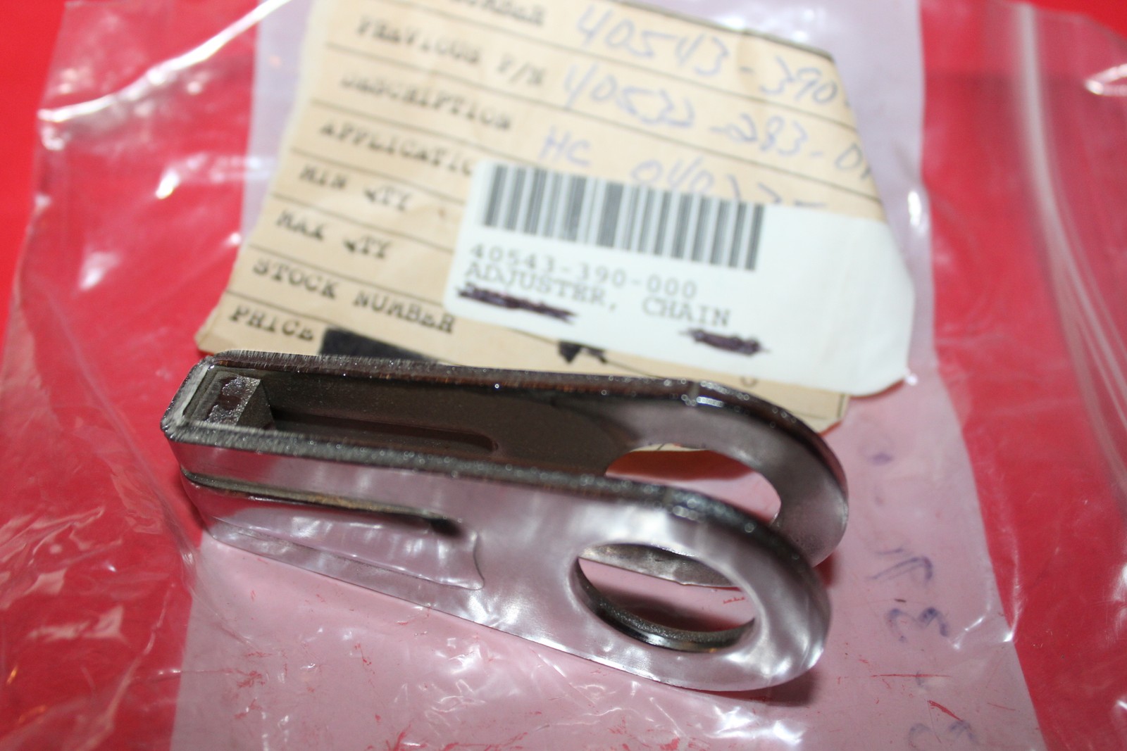 NOS Honda CB450 CL450 CB500 T CB550 F CR250 R Chain Adjuster OEM # 40543-390-000