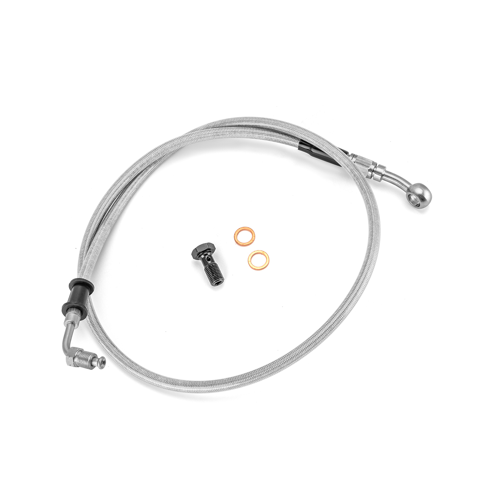 +14″ Stainless Steel Braided Brake Line Kit For Harley Softail FXST ABS 2018+