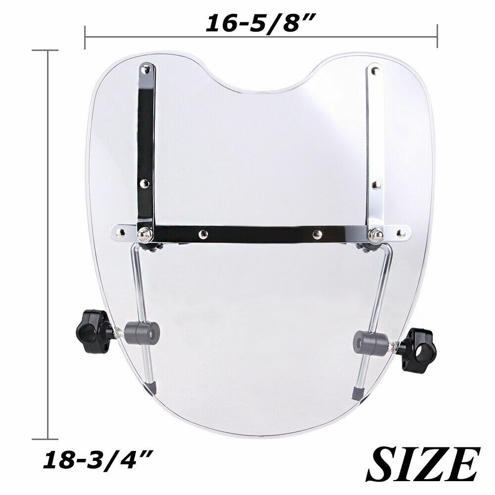Motorcycle Windshield Windscreen for Harley Sportster Dyna Softail XL883 1200