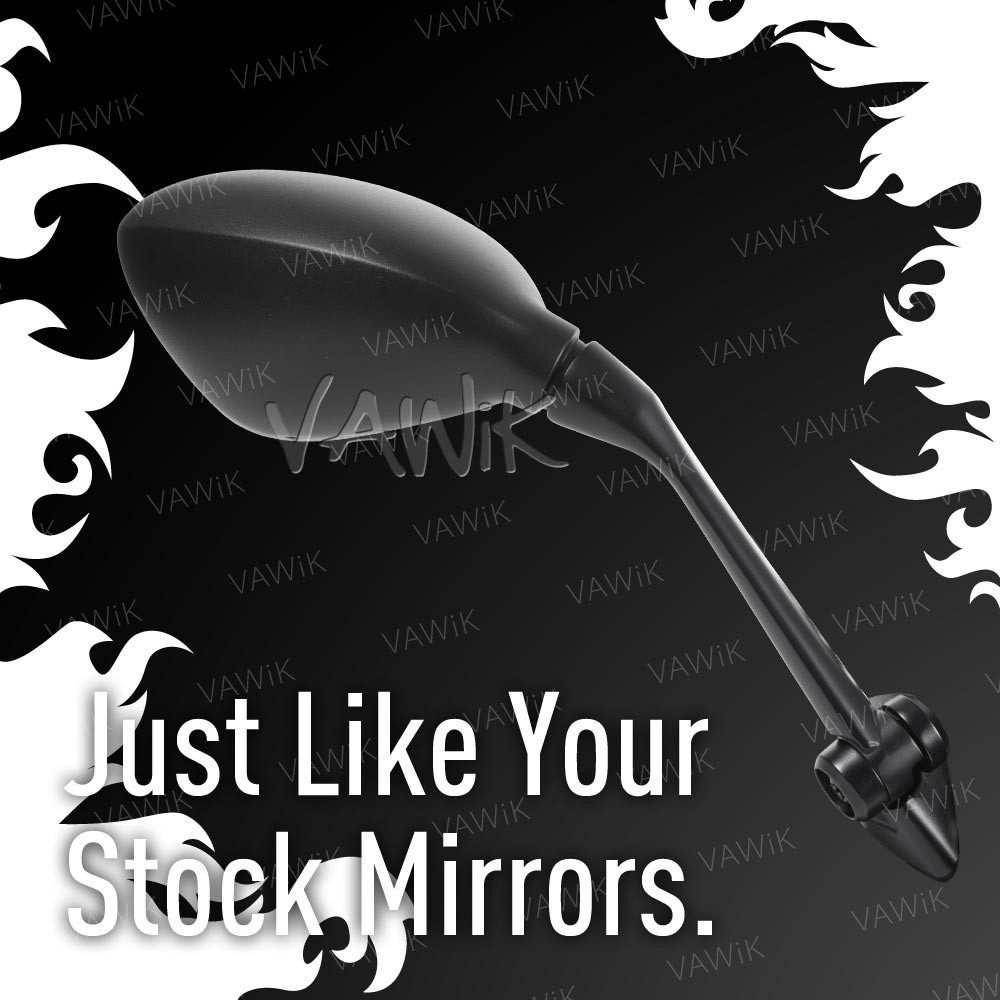 VAWiK Motorcycle OEM Quality RH Mirror FB324 Aluminum fits BMW R 1200 RS (14′-)