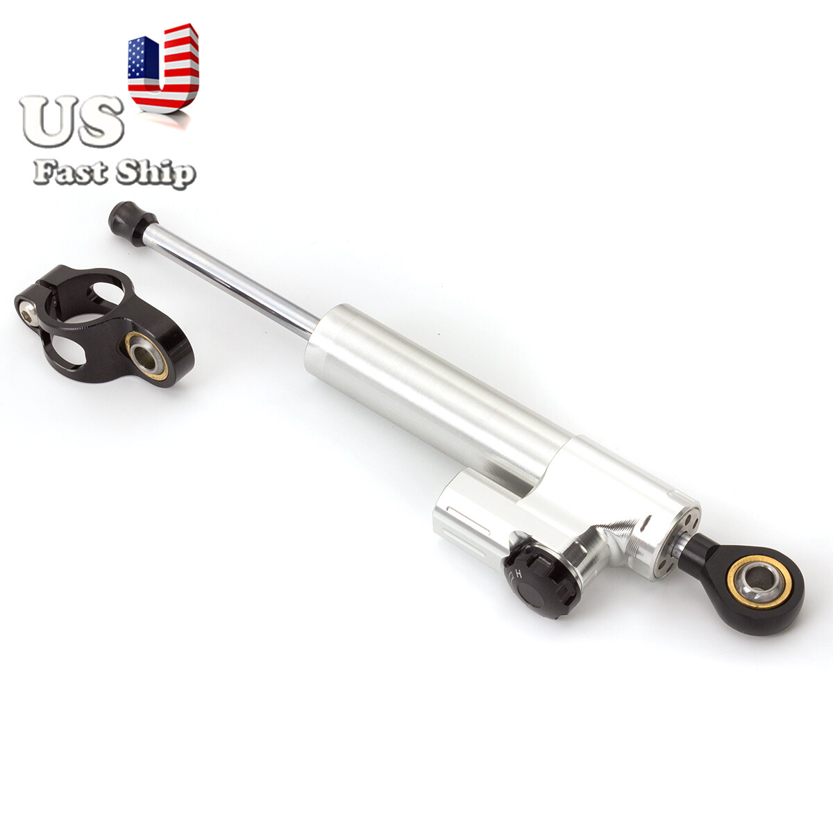 Silver Steering Damper Stabilizer Linear For CBR954RR CBR1000 MT-09 FZ-09 Tracer