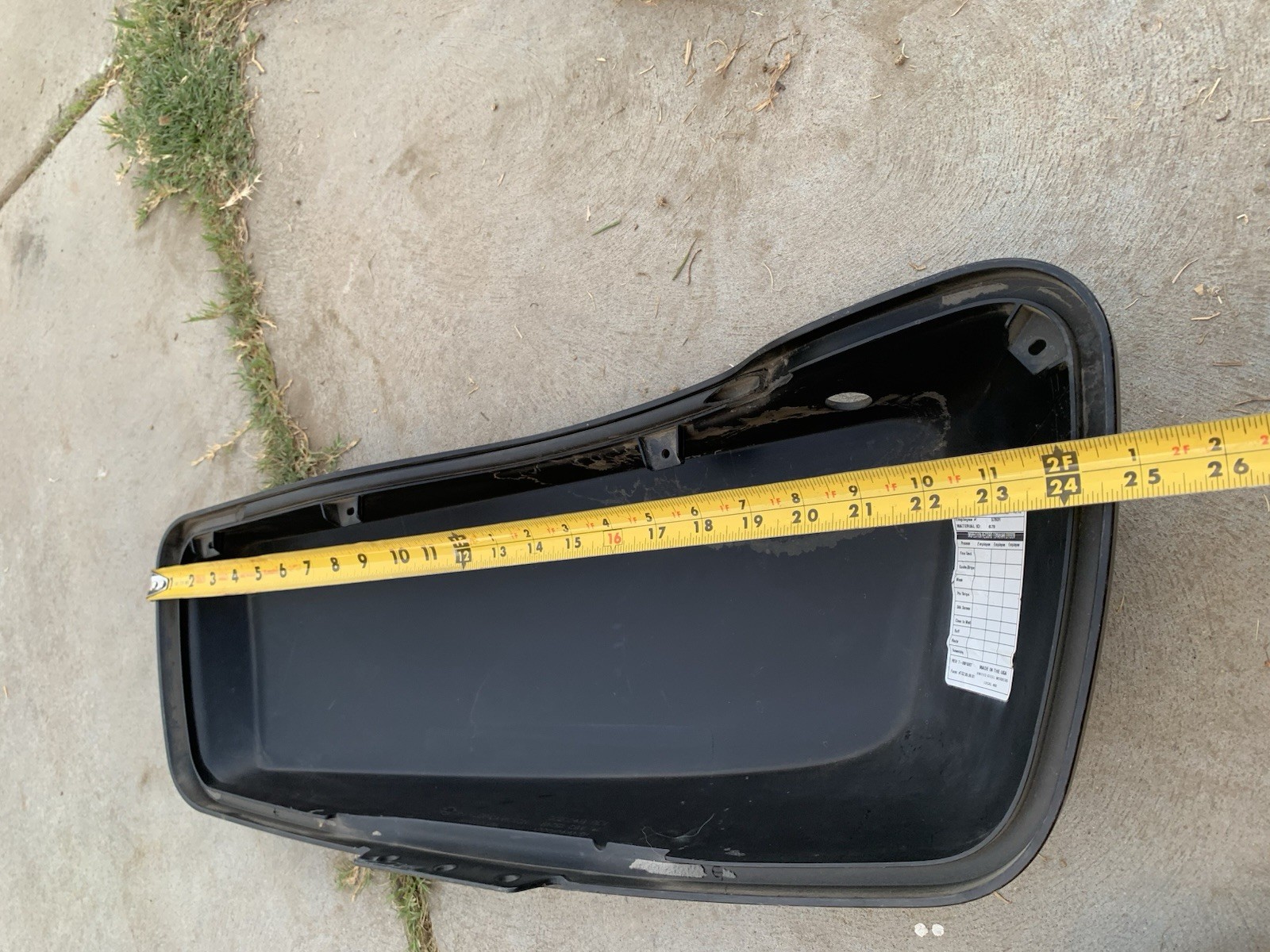 Harley Left Saddlebag Lid Hard Bag Top Cover Matte Black