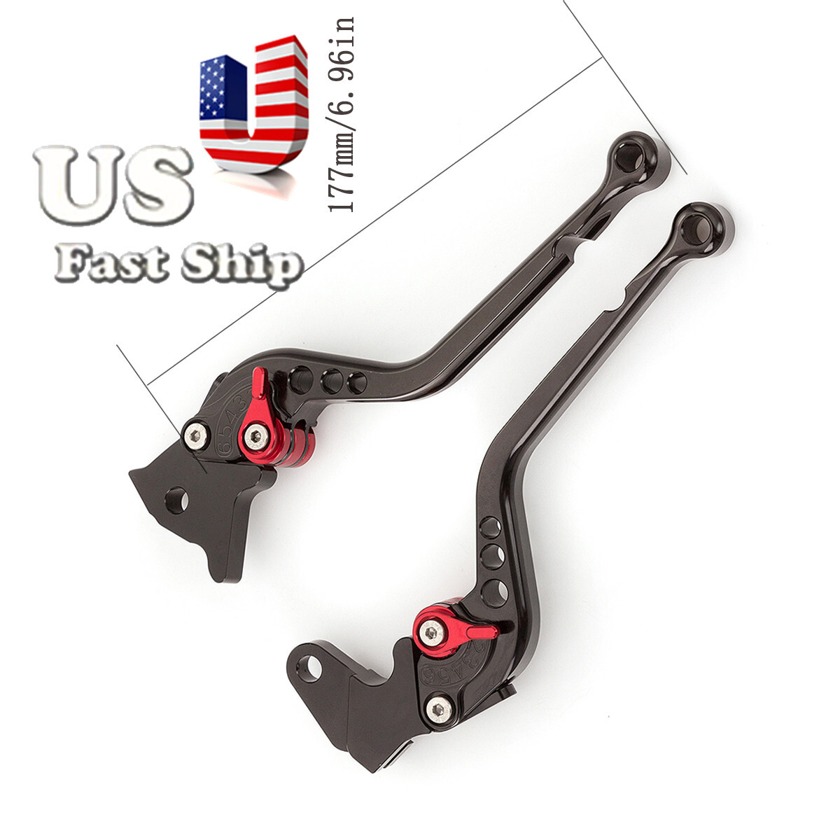 For classic 350 reborn 2022 CNC Black Adjustable Long Clutch Brake Hand Levers
