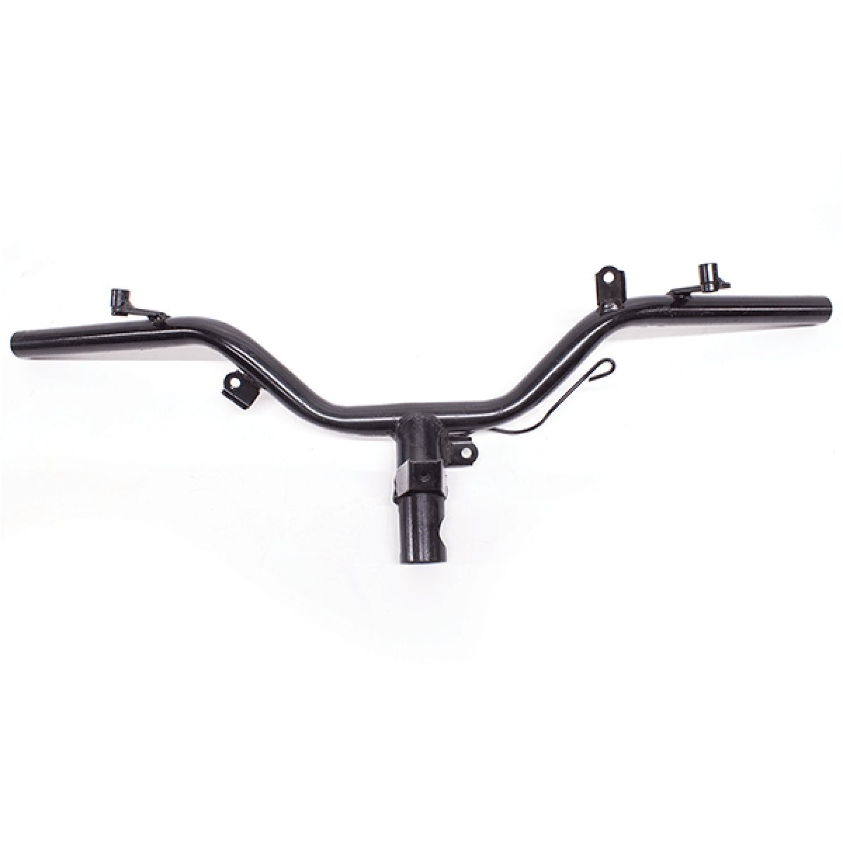 Handlebar Side to Side Bolt Fixing Black Steel Painted Easy Installation Scooter