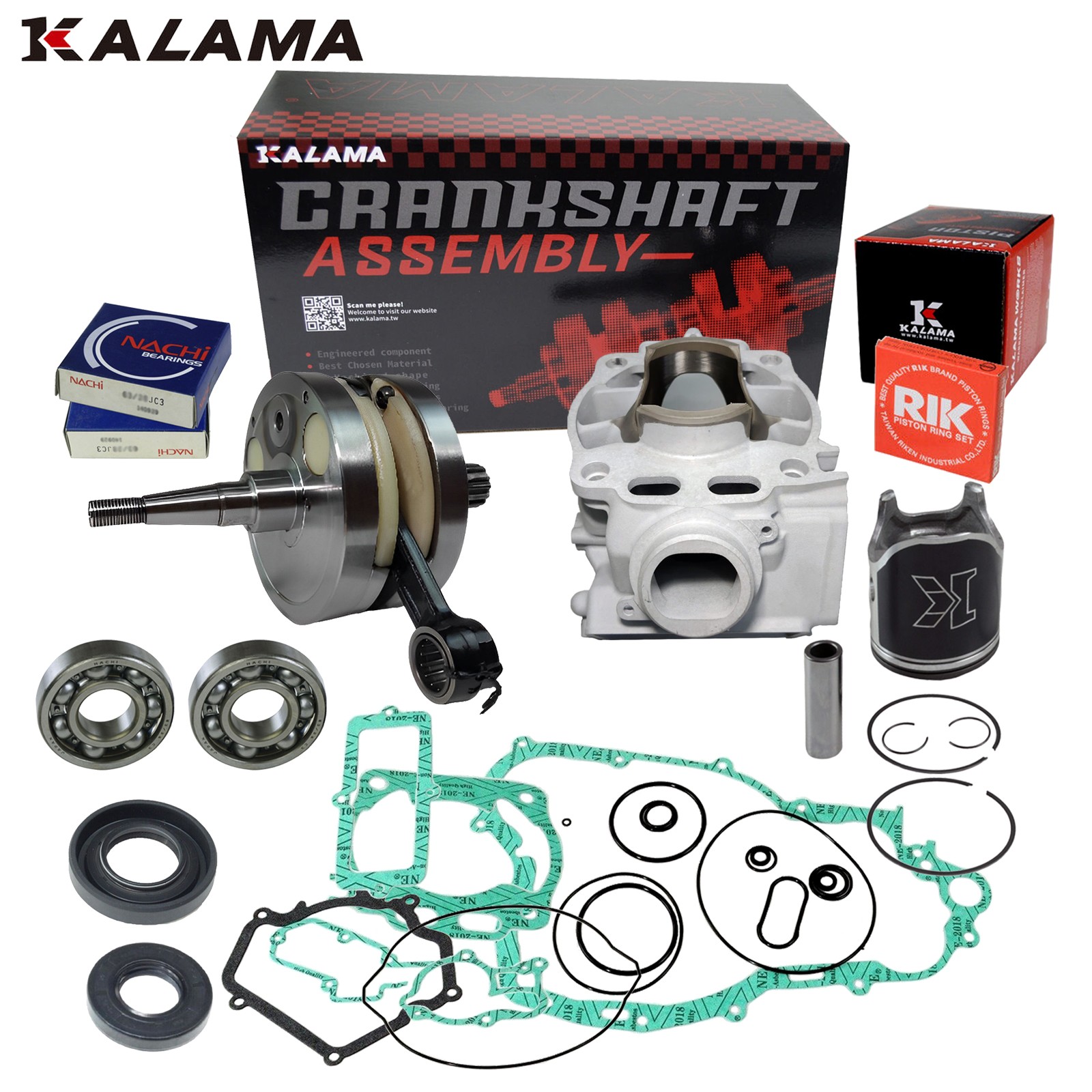 For Yamaha YZ250 Engine Rebuild Crankshaft Cylinder Piston Gasket YZ 250 03~23