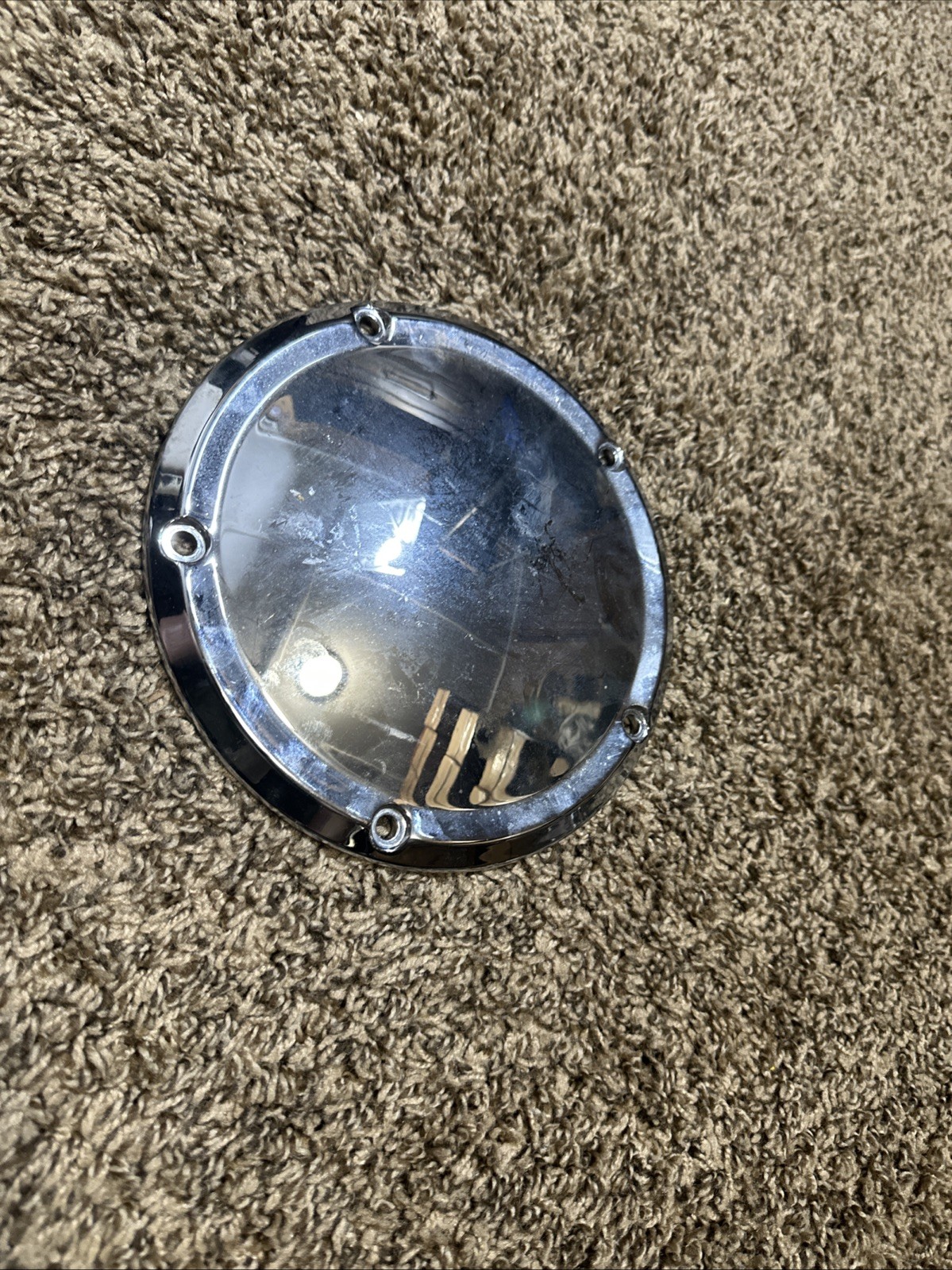 OEM Harley Davidson Genuine ENGRAVABLE Chrome Derby Cover 25700389