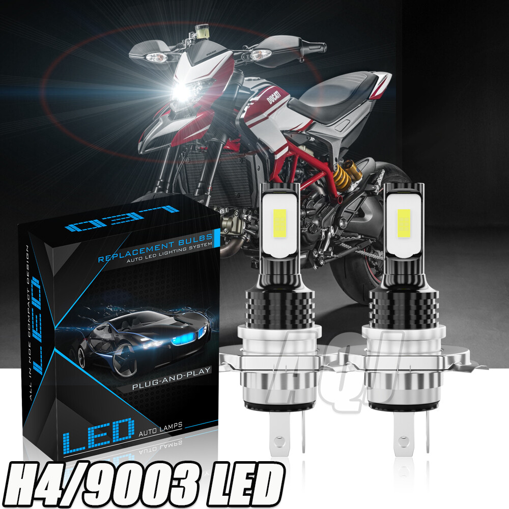 For Ducati Hypermotard 796 1100 S EVO LED Motorcycle Headlight 6000K White Bulbs