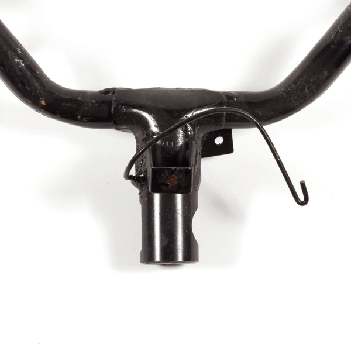 Handlebar Side to Side Bolt Fixing Black Steel Painted Easy Installation Scooter