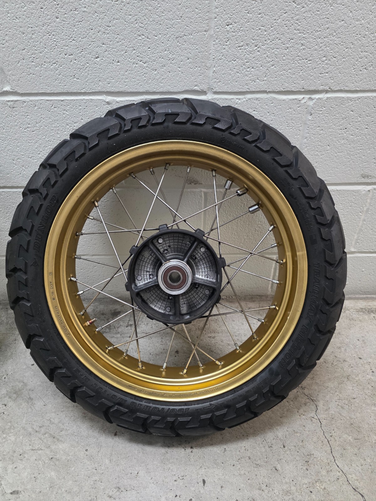 Genuine Honda Africa Twin Front and Rear Wheels Gold