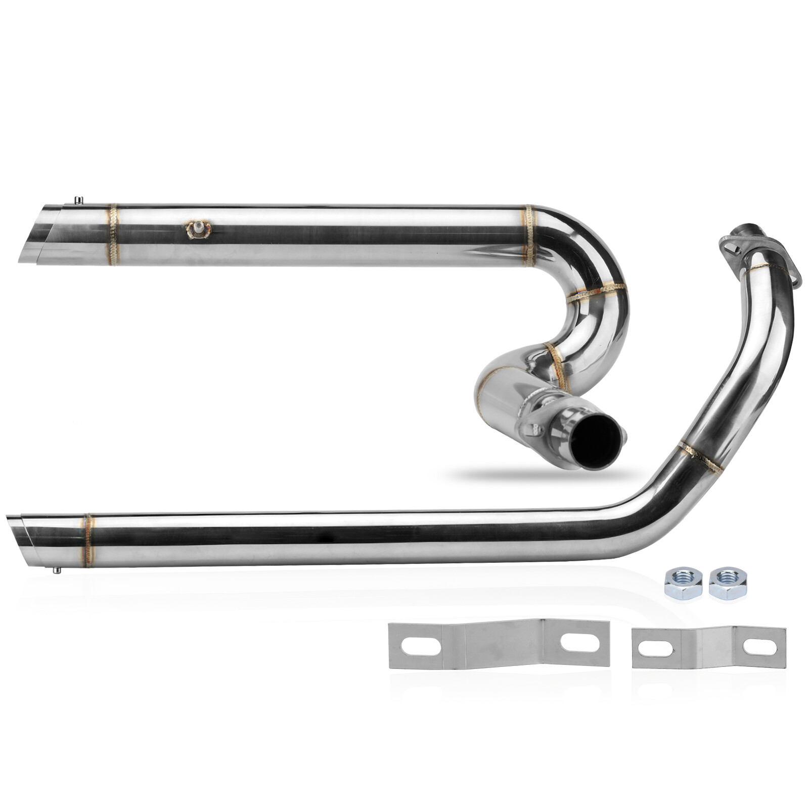 Shortshots Staggered Exhaust Pipe For Honda Shadow VLX600/VT600C/VT600CD Deluxe