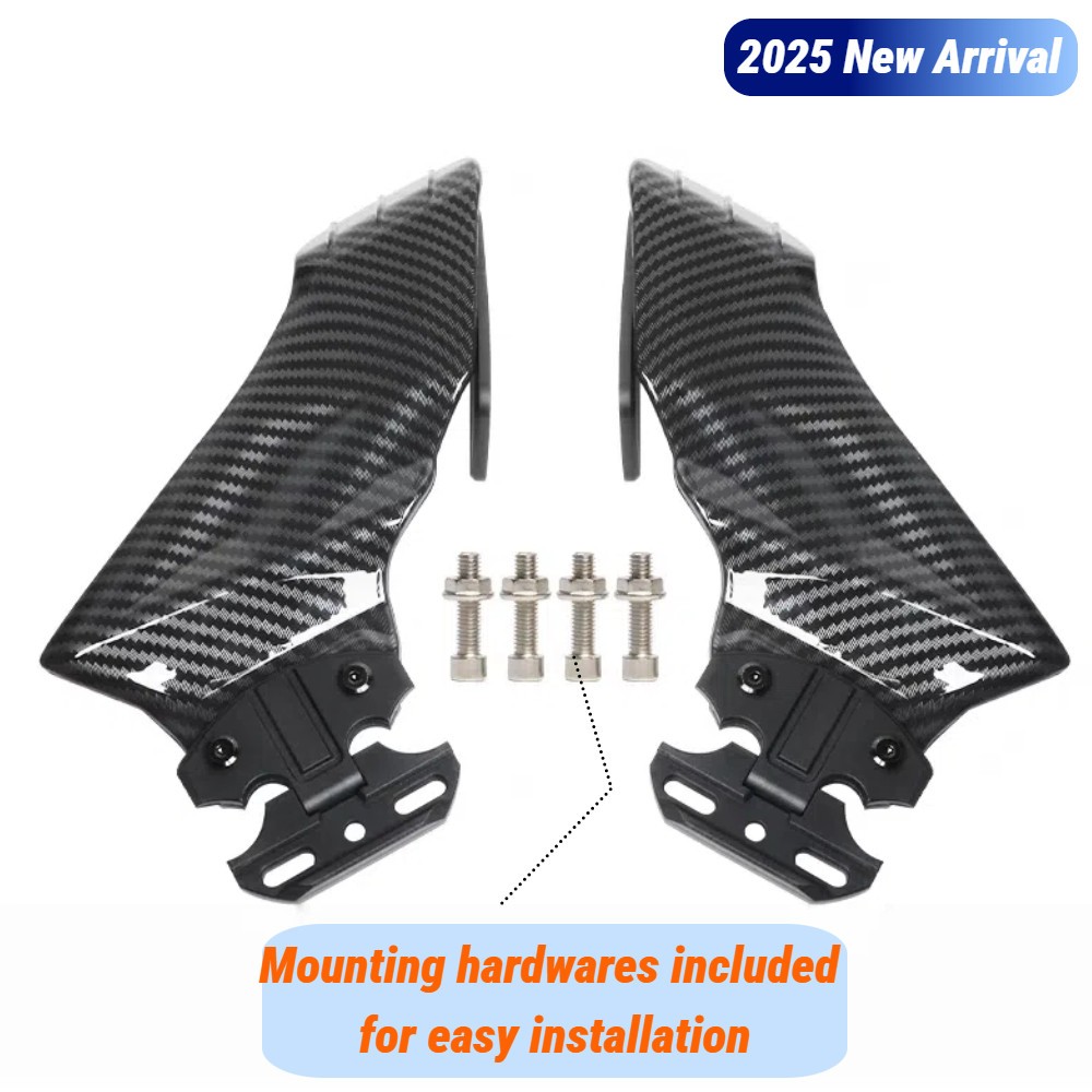 Carbon Fiber Look Complete Wing Rearview Mirrors for Yamaha 2002 2003 YZF R1