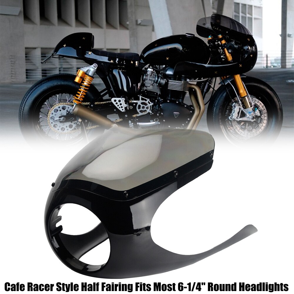 Cafe Racer Front Half Fairing For Thruxton Suzuki SV GS BMW R80 Honda Yamaha