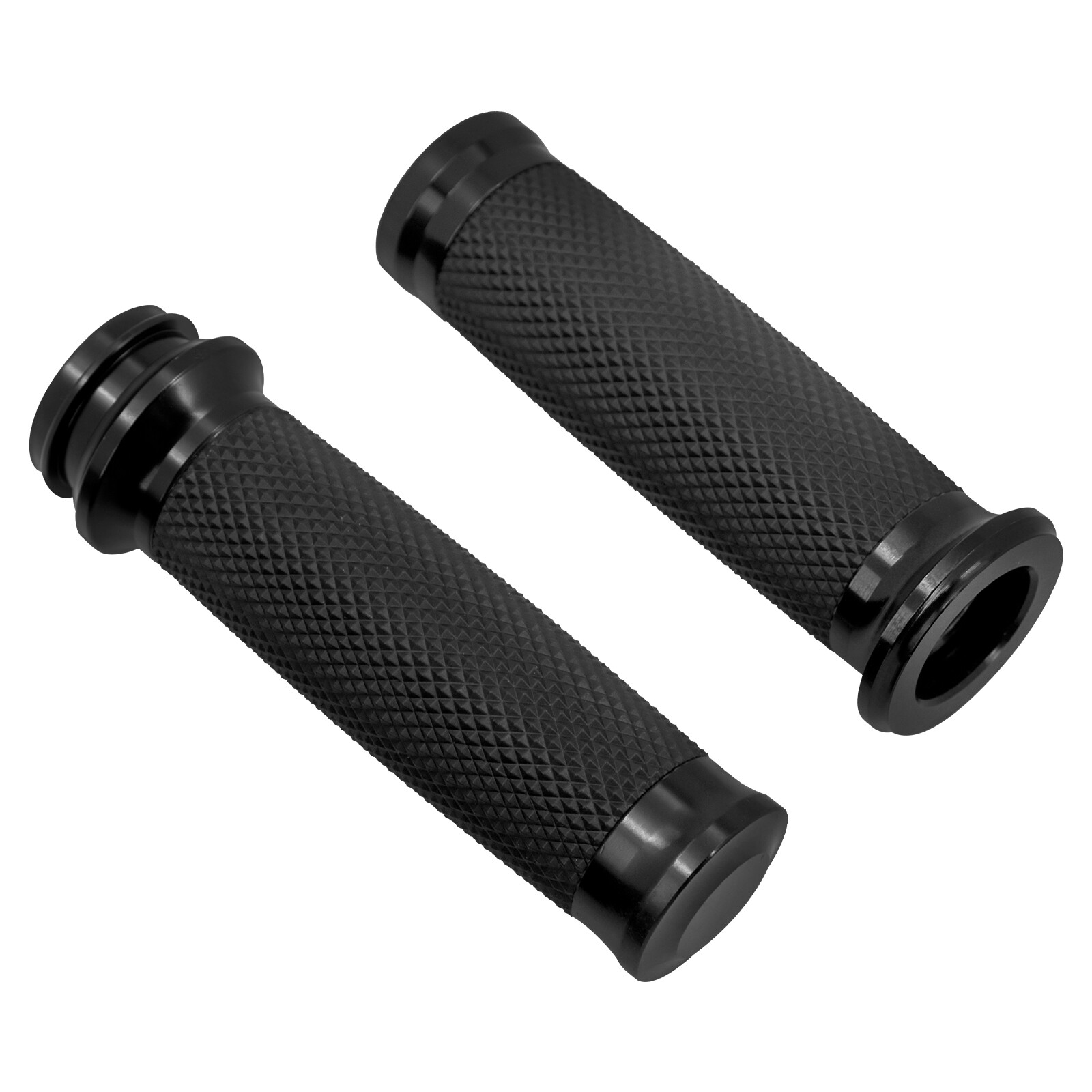 1″ CNC Hand Grips Electronic Throttle Fit For Touring 08-up Softail 2016-up Dyna
