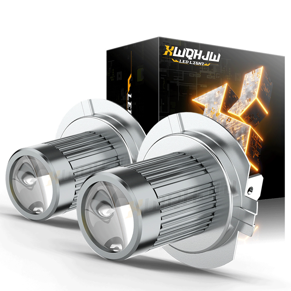 XWQHJW Diamond White 6000K H7 30W Two Bulbs Head Light High Beam Replacement OE