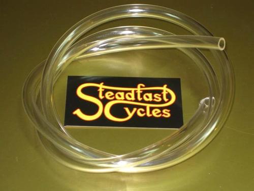 3 foot fuel line clear tubing 1/4″ ID 1/2″ OD motorcycle auto gas tube hose