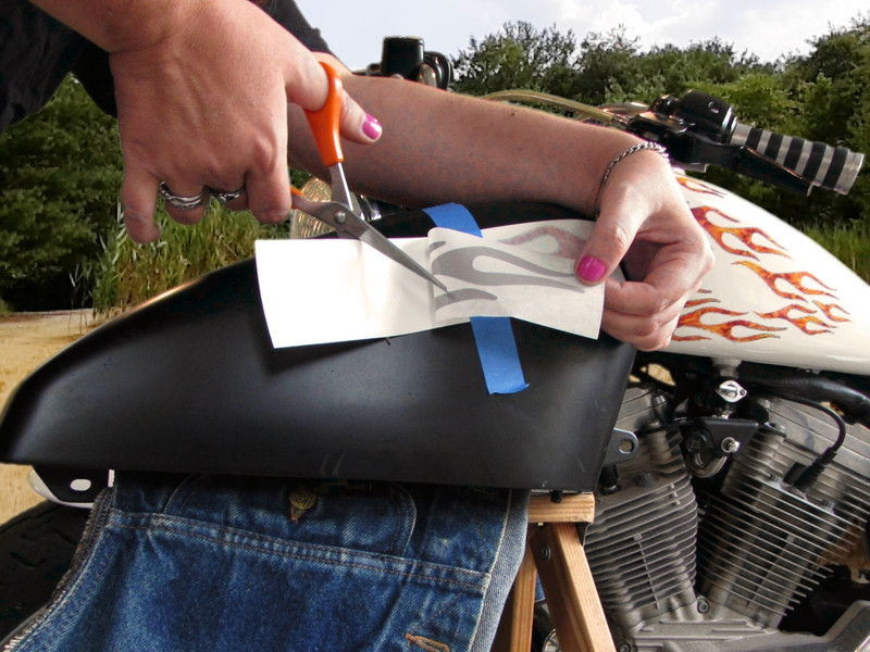 Flame decals – True Fire & Silver Foil for Harley, Yamaha, Indian and Victory!