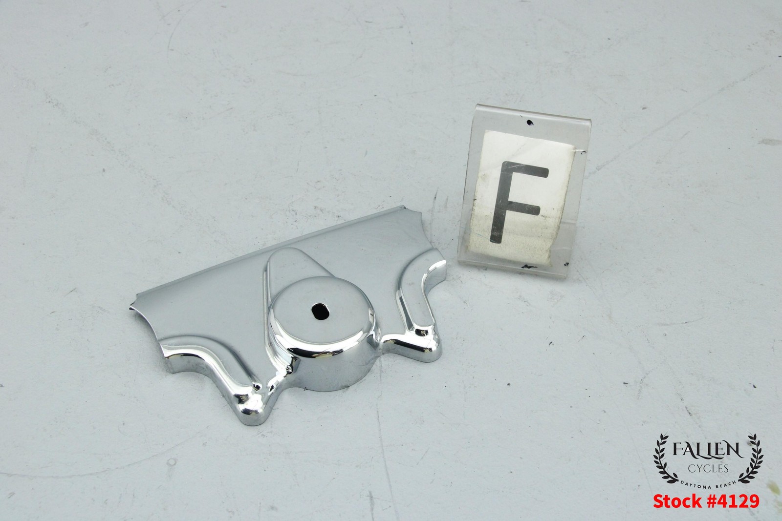 2003 Harley Softail Triple Clamp Fork Tree Brake Line Cover Trim CHROME #4129