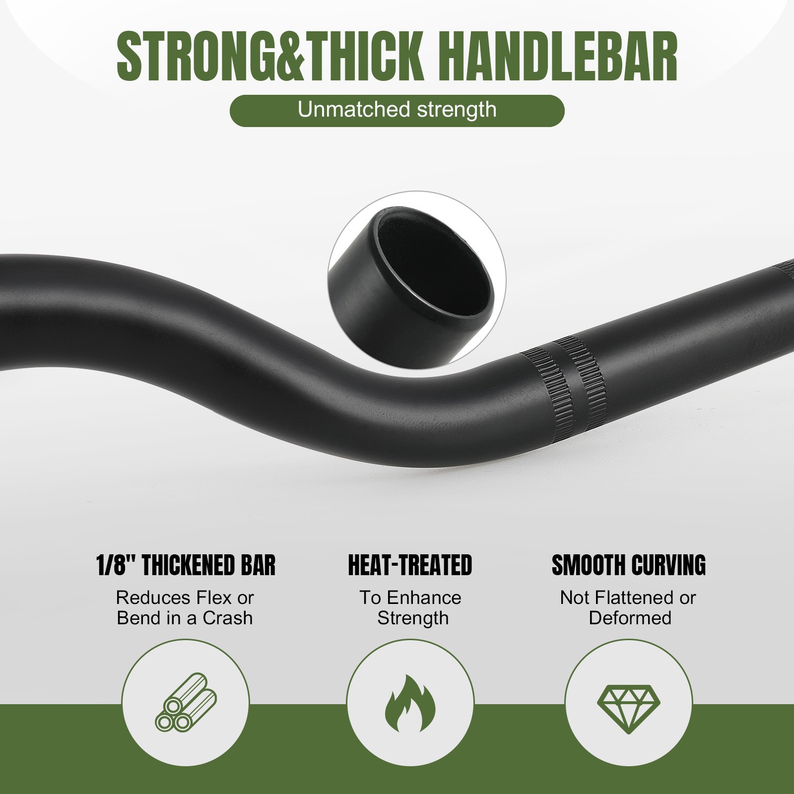 Motorcycle Handlebar 7/8″ 22mm Drag Handle Bars Black For Suzuki SV650 2003-2009