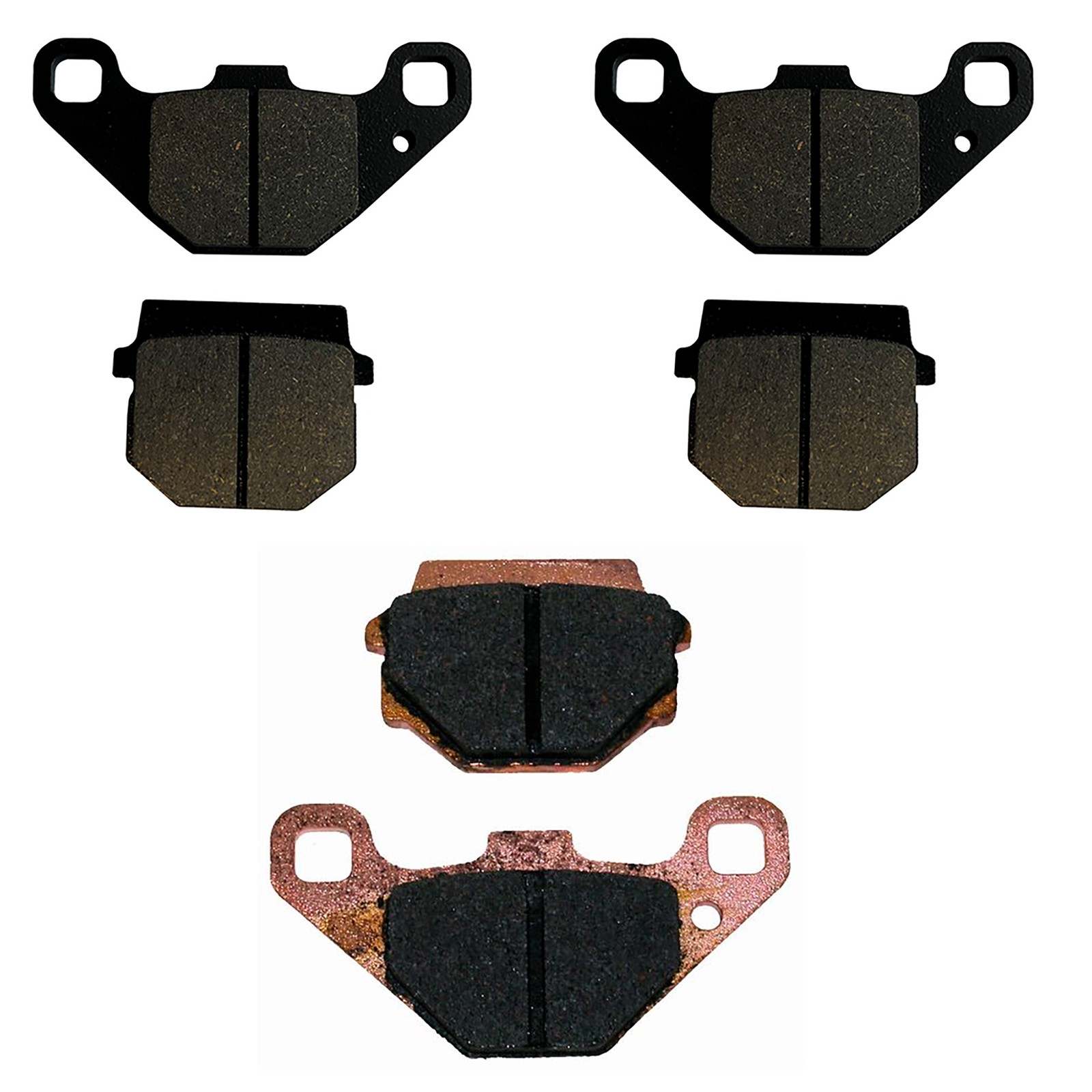 Front & Rear Semi-Metallic Brake Pads for Yamaha Grizzly 300 2012-2013 YFM300G