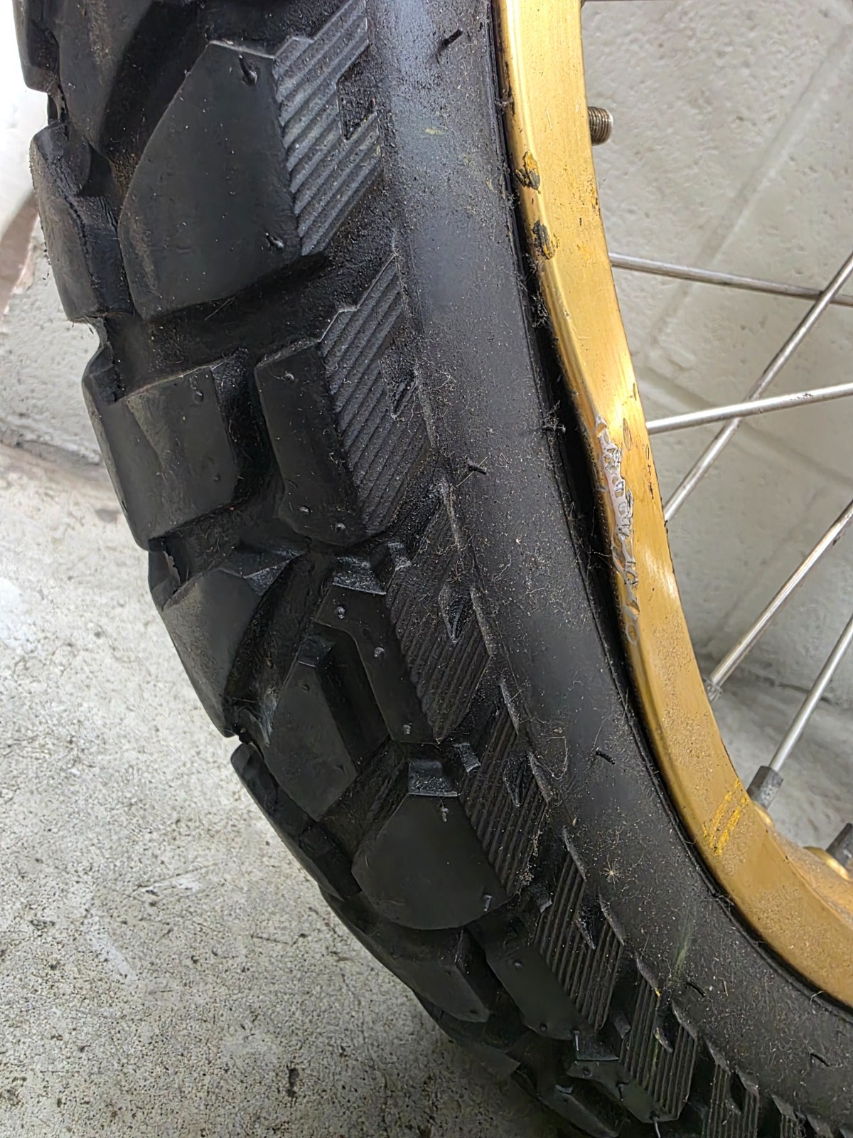 Genuine Honda Africa Twin Front and Rear Wheels Gold