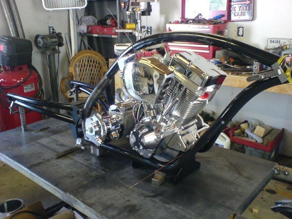 Custom Fat Tire Softtail Swingarm 360mm-400mm with Battery Box Made in the USA